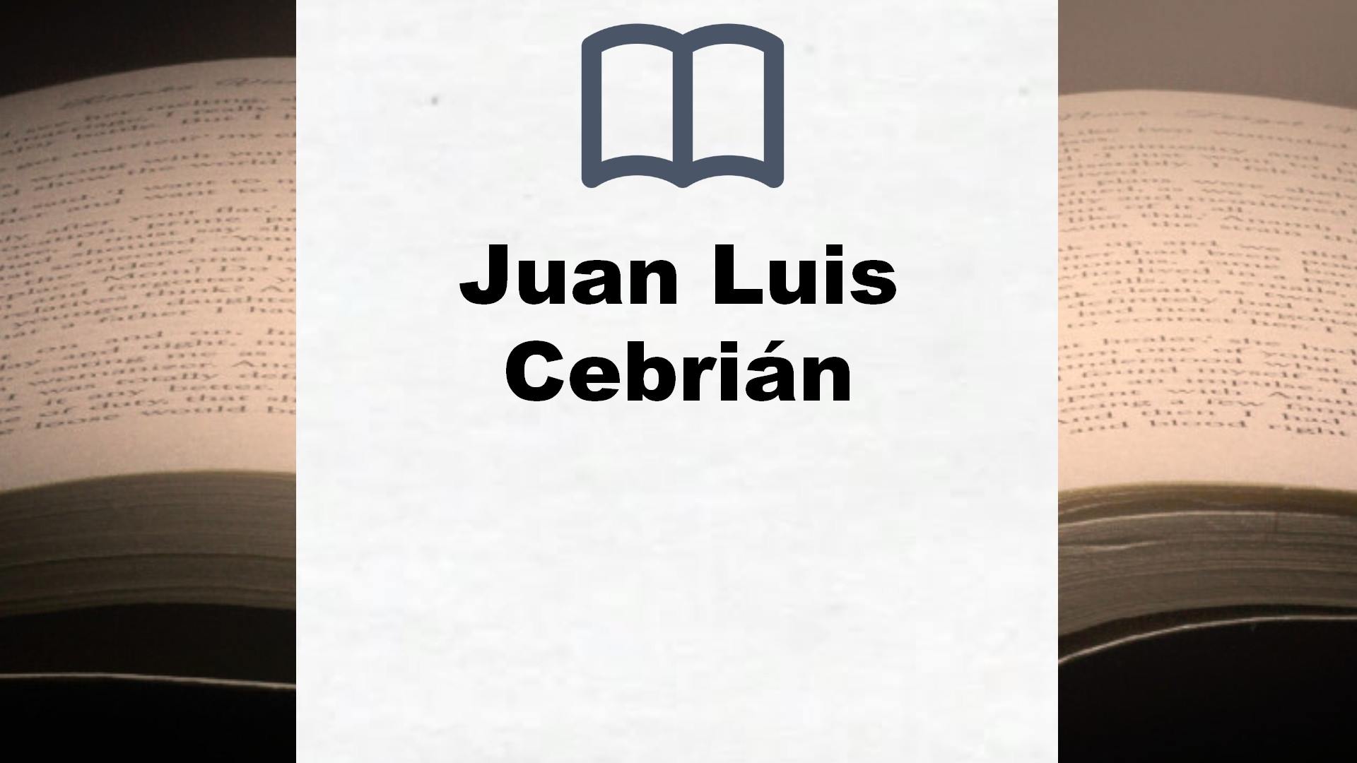 Libros Juan Luis Cebrián