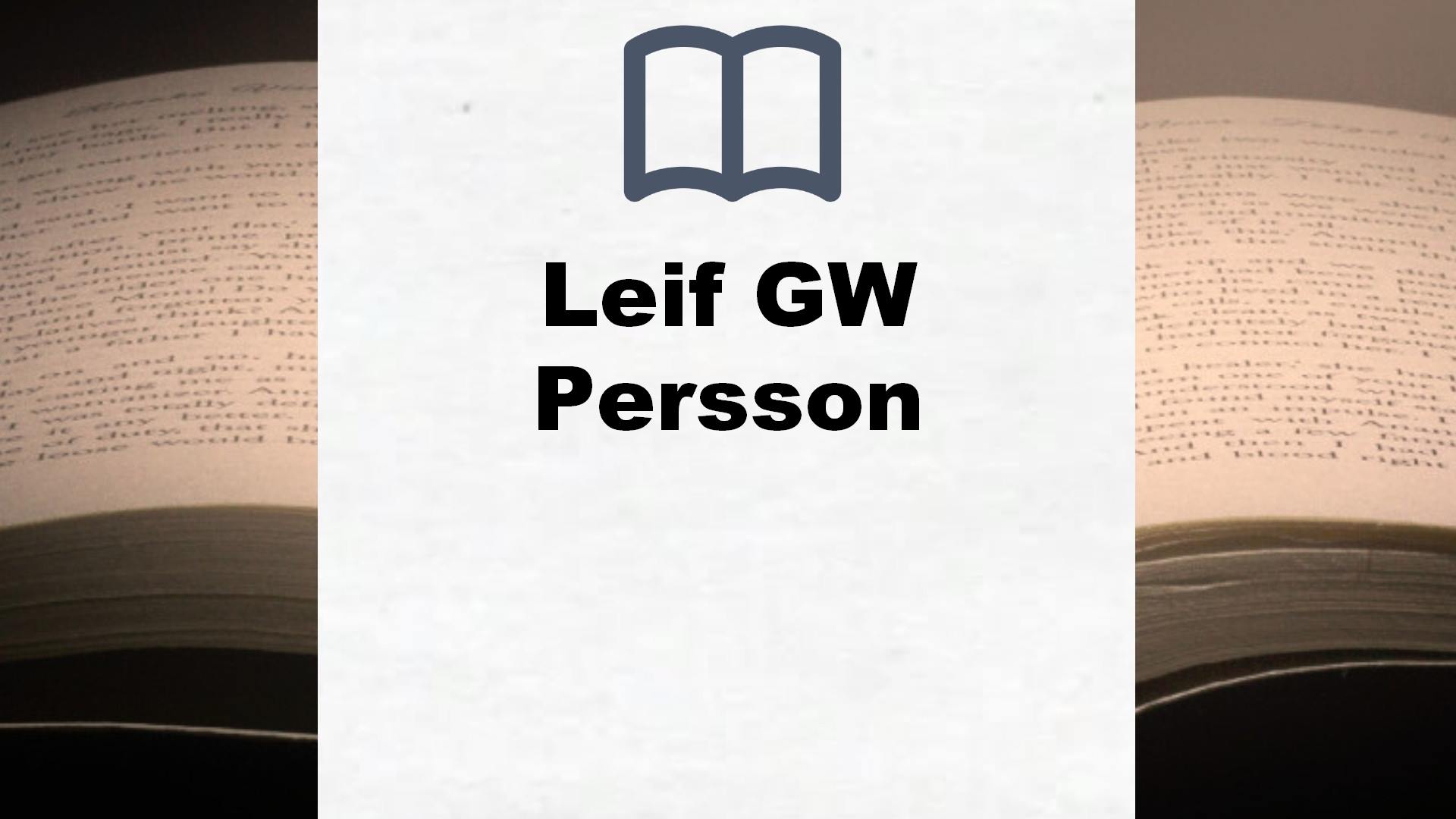 Libros Leif GW Persson