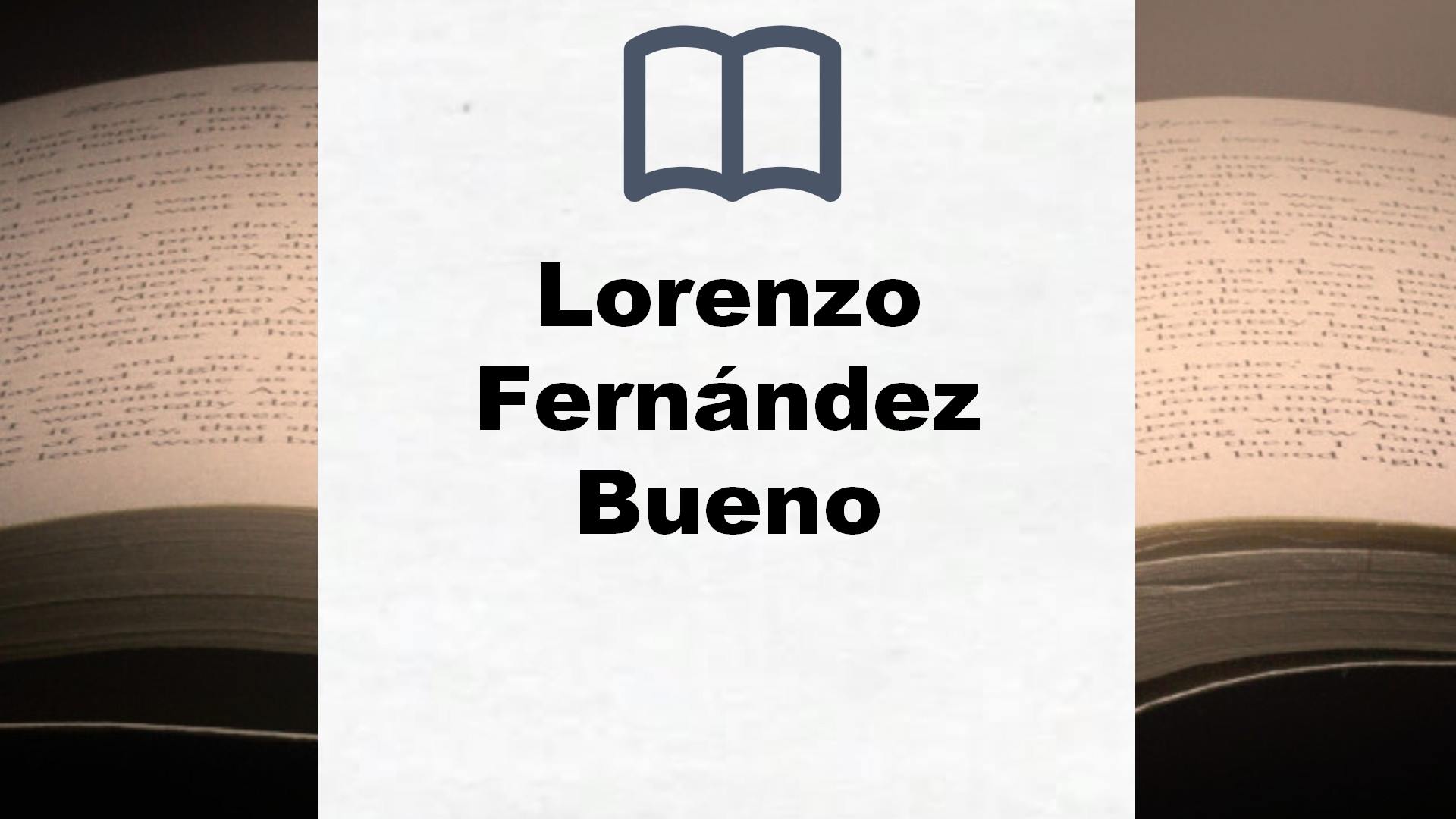 Libros Lorenzo Fernández Bueno