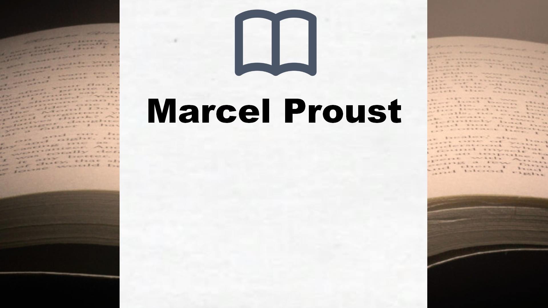 Libros Marcel Proust