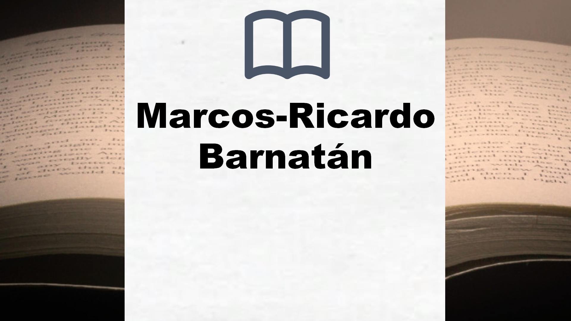 Libros Marcos-Ricardo Barnatán