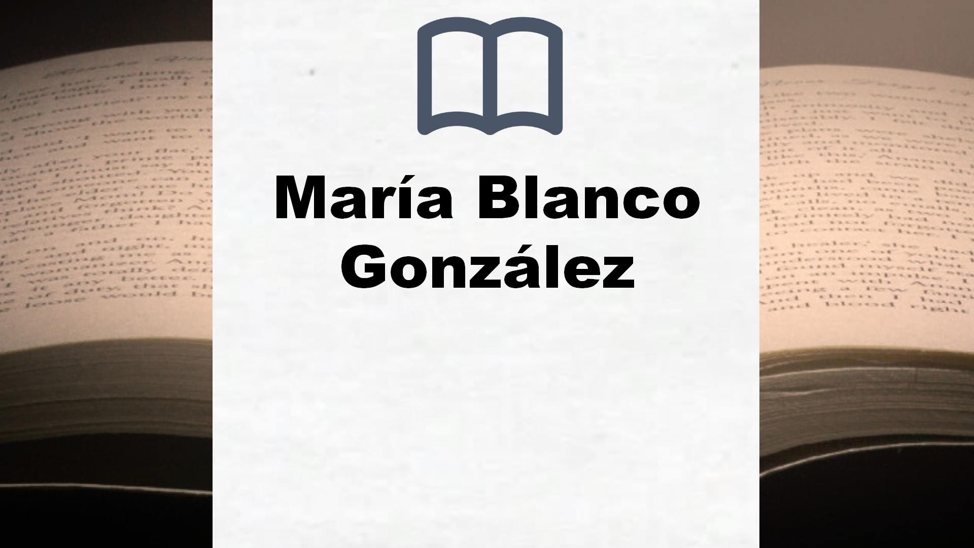 Libros María Blanco González