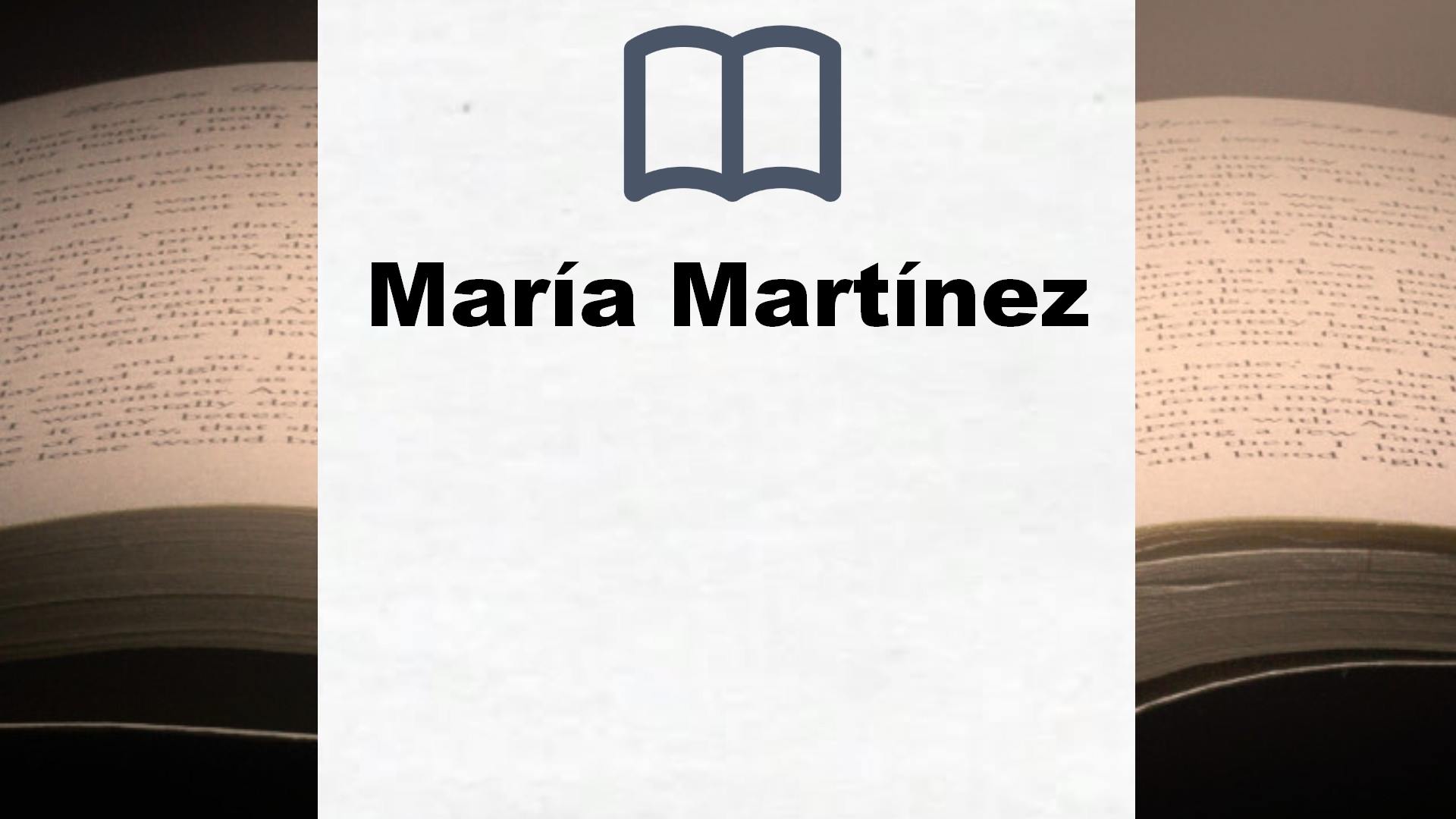 Libros María Martínez