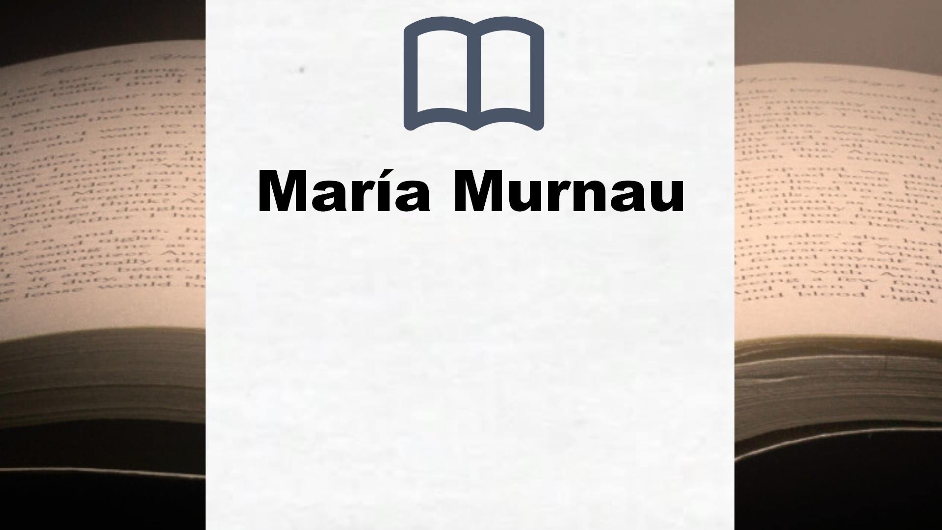 Libros María Murnau