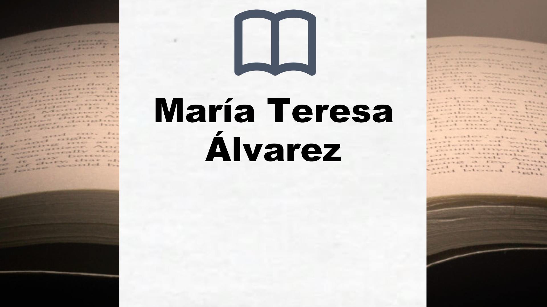 Libros María Teresa Álvarez
