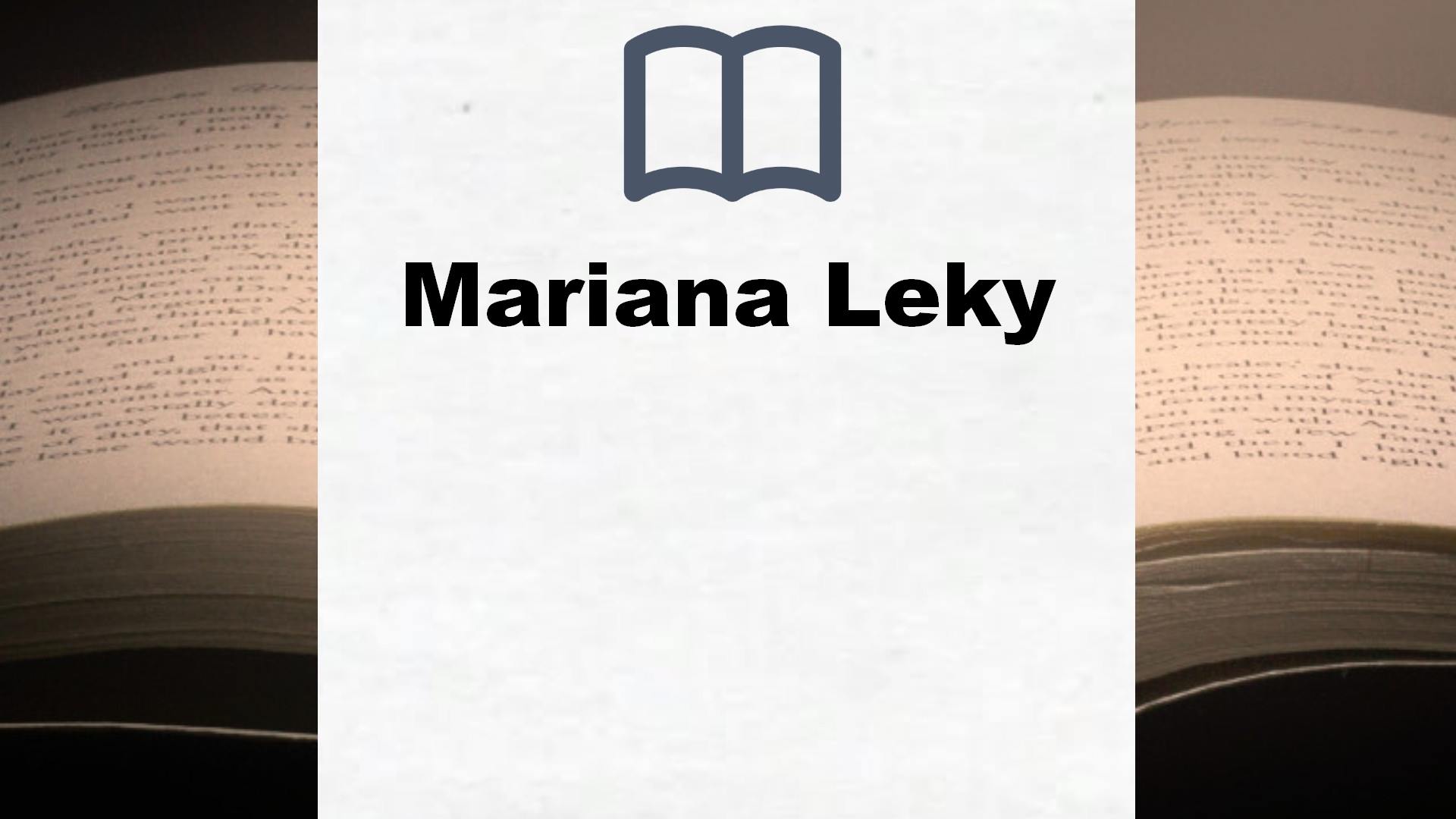 Libros Mariana Leky