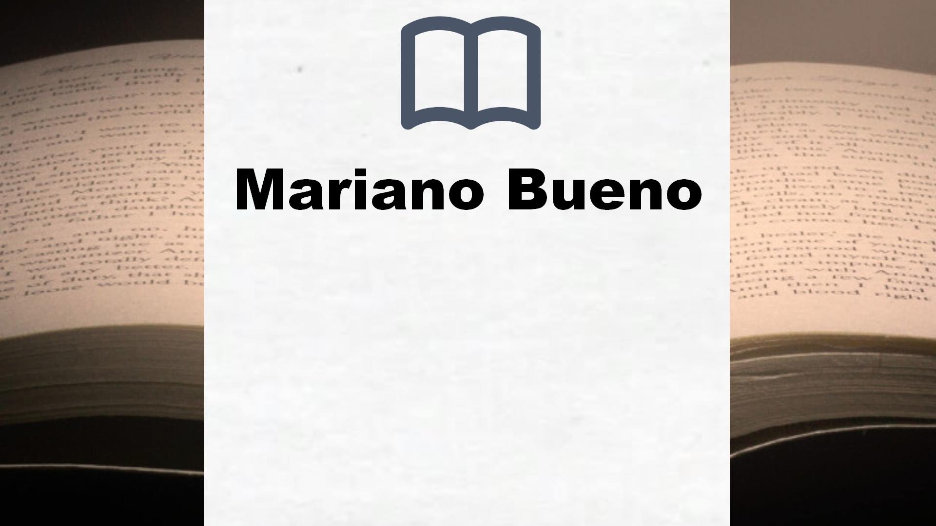Libros Mariano Bueno