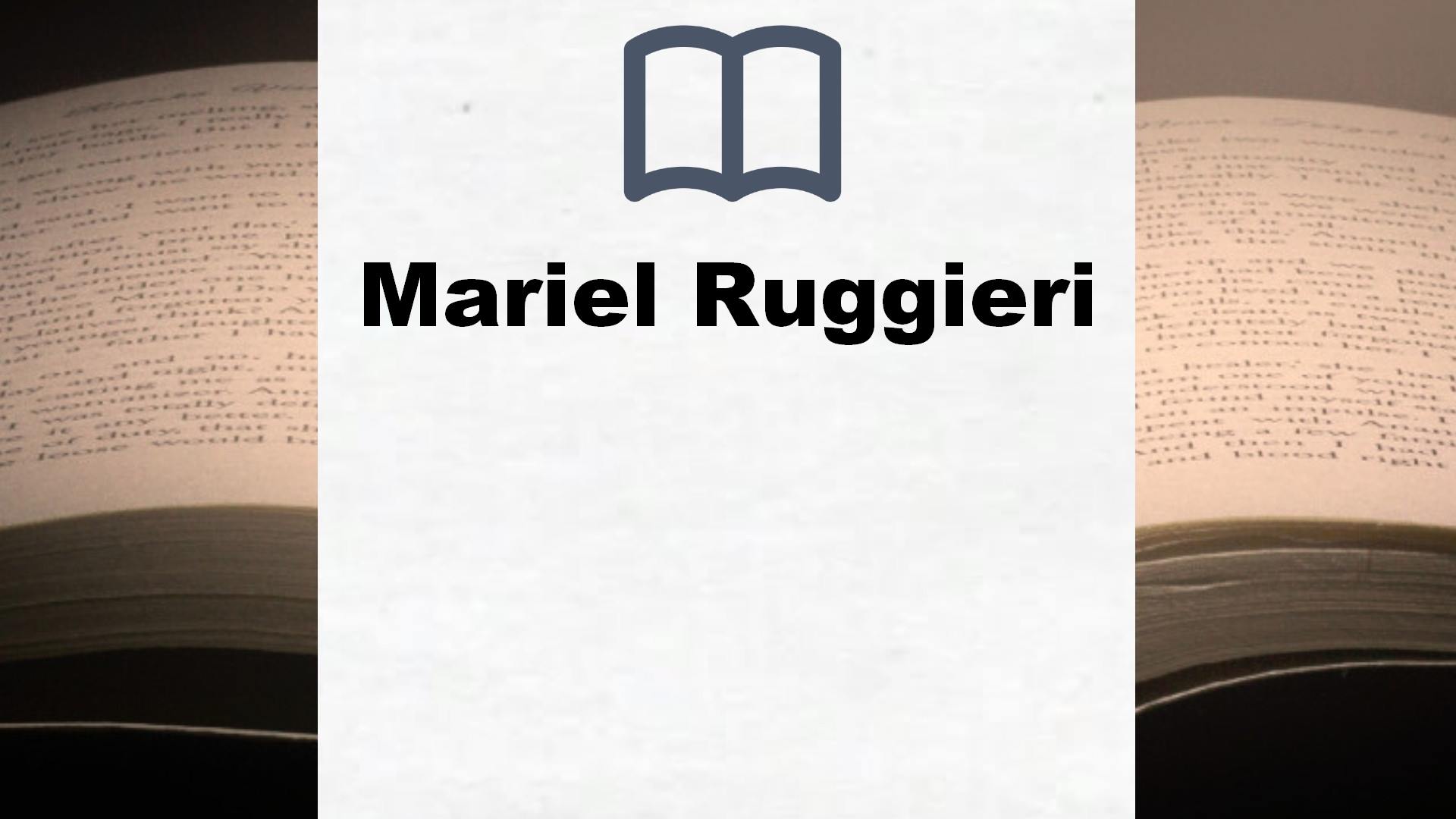 Libros Mariel Ruggieri