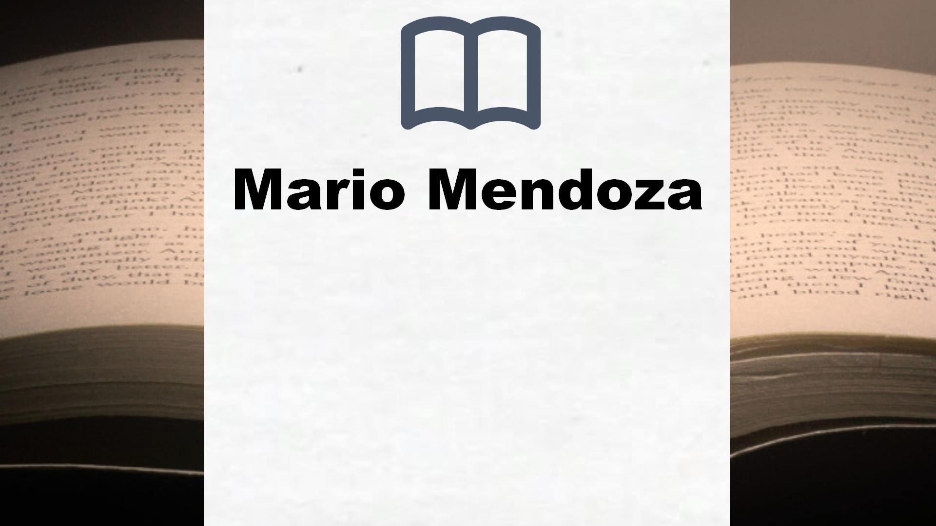 Libros Mario Mendoza
