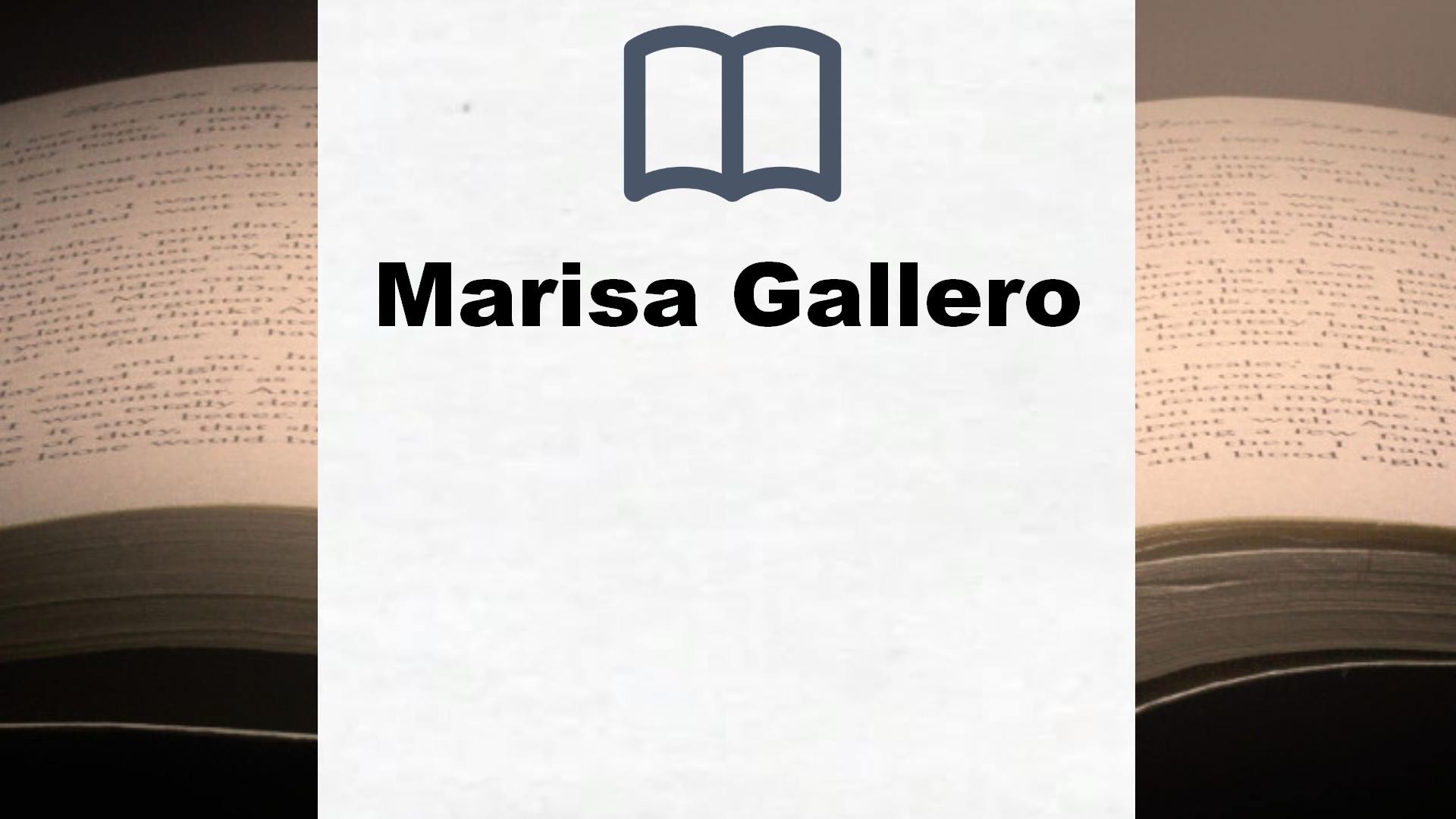 Libros Marisa Gallero