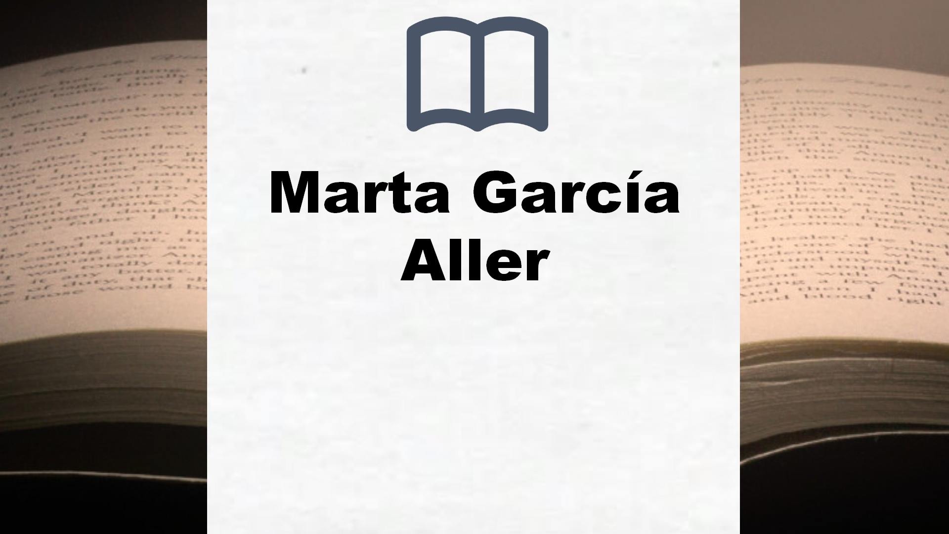 Libros Marta García Aller