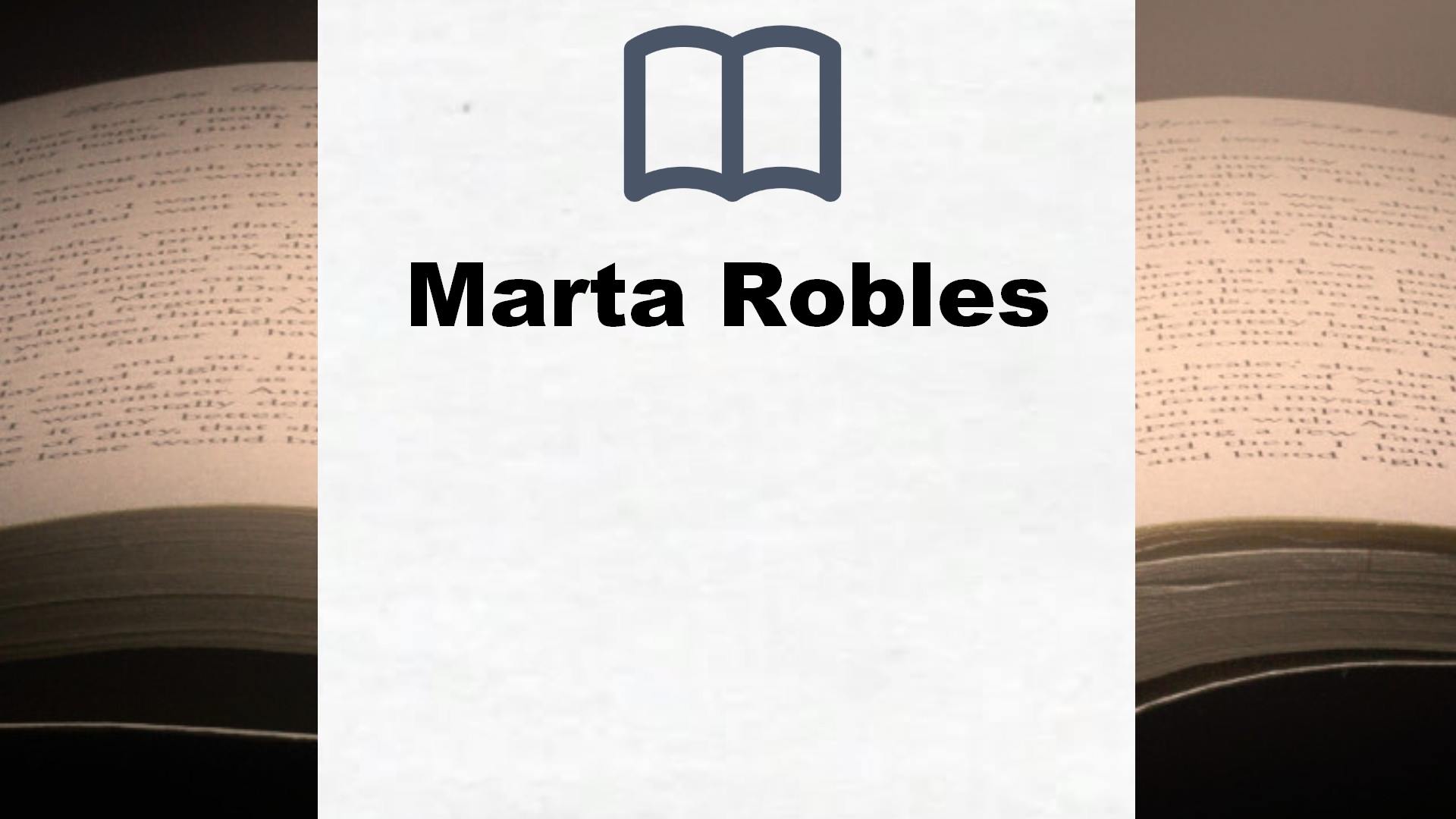 Libros Marta Robles