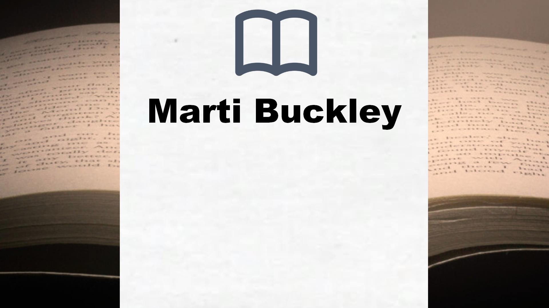 Libros Marti Buckley