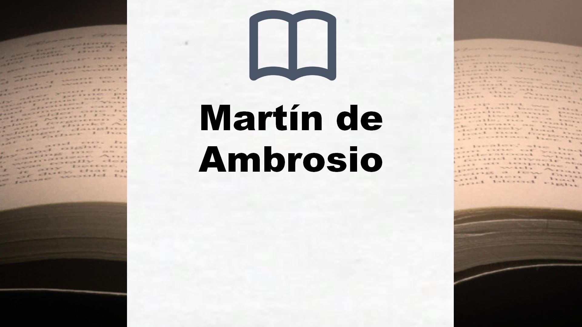 Libros Martín de Ambrosio