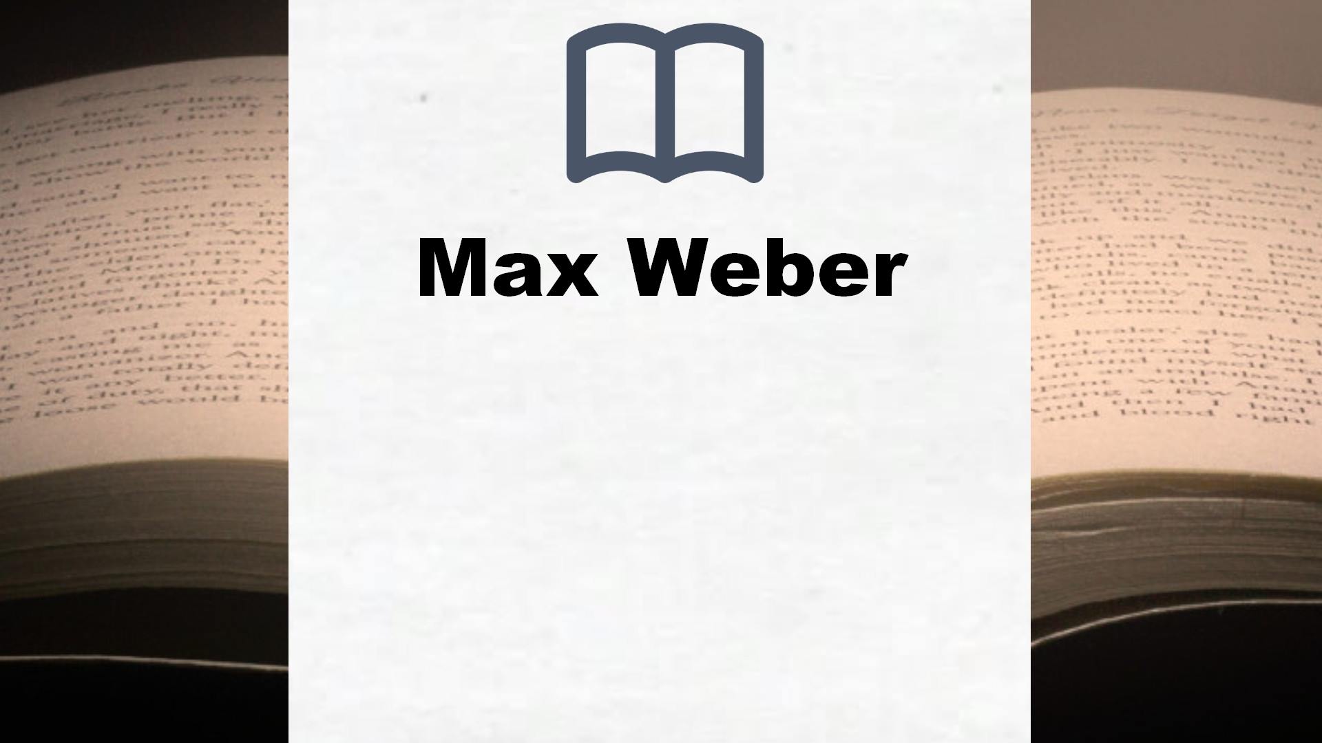 Libros Max Weber
