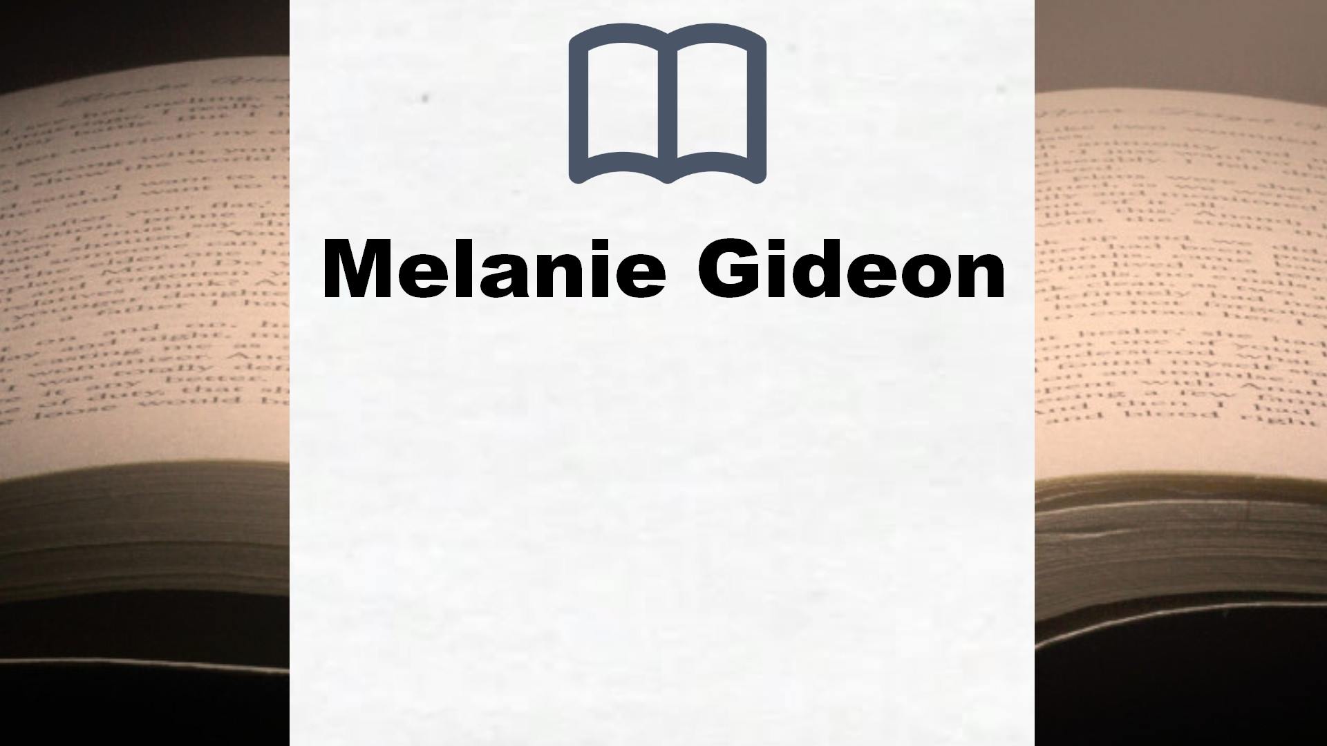 Libros Melanie Gideon