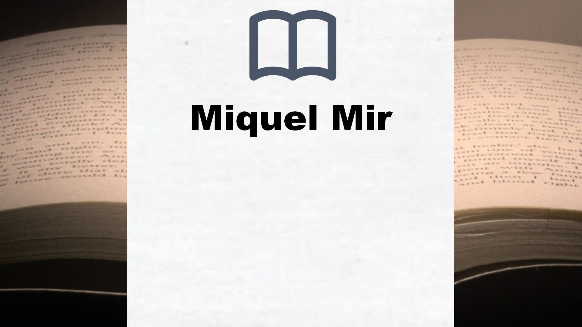 Libros Miquel Mir