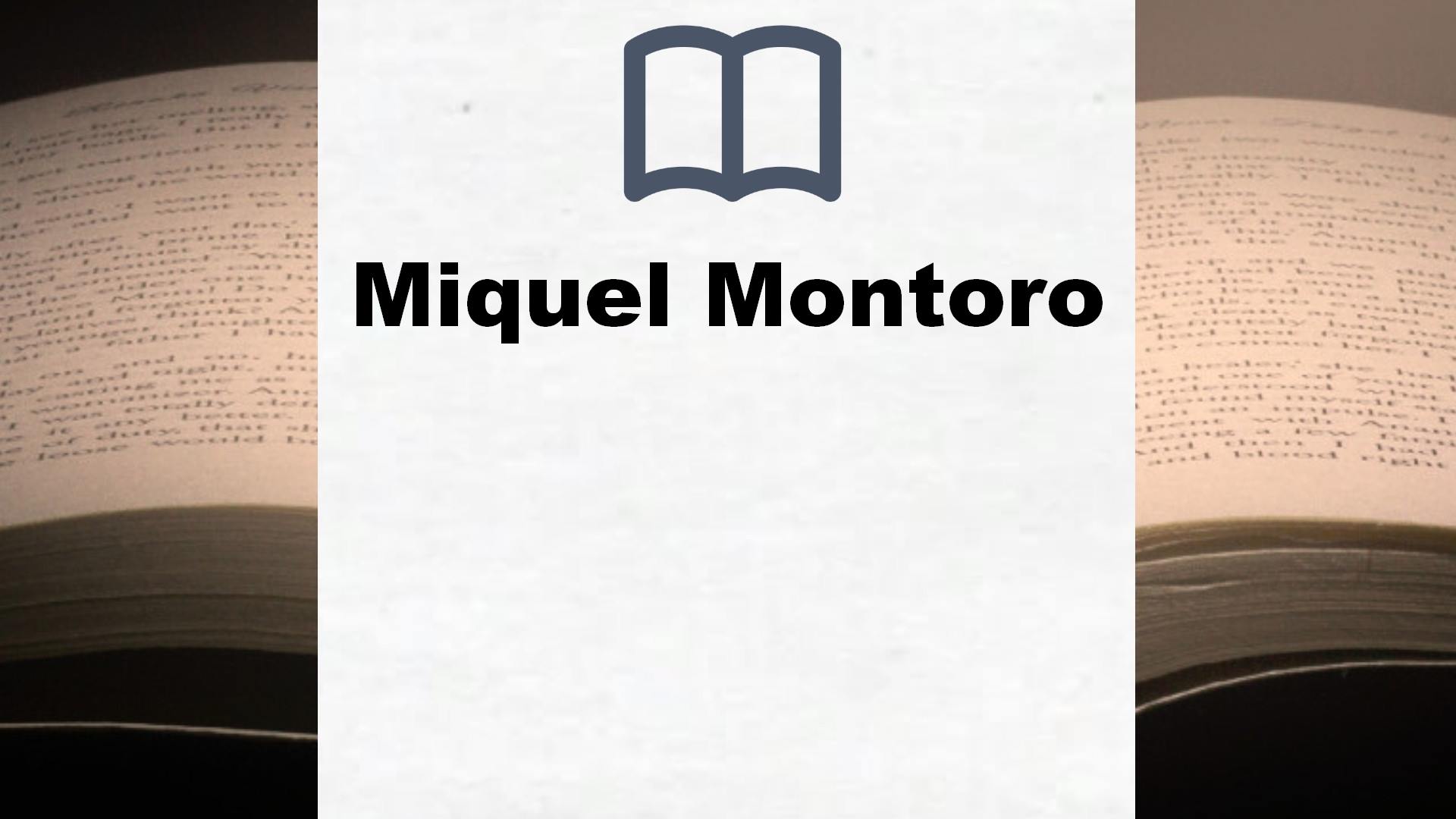 Libros Miquel Montoro