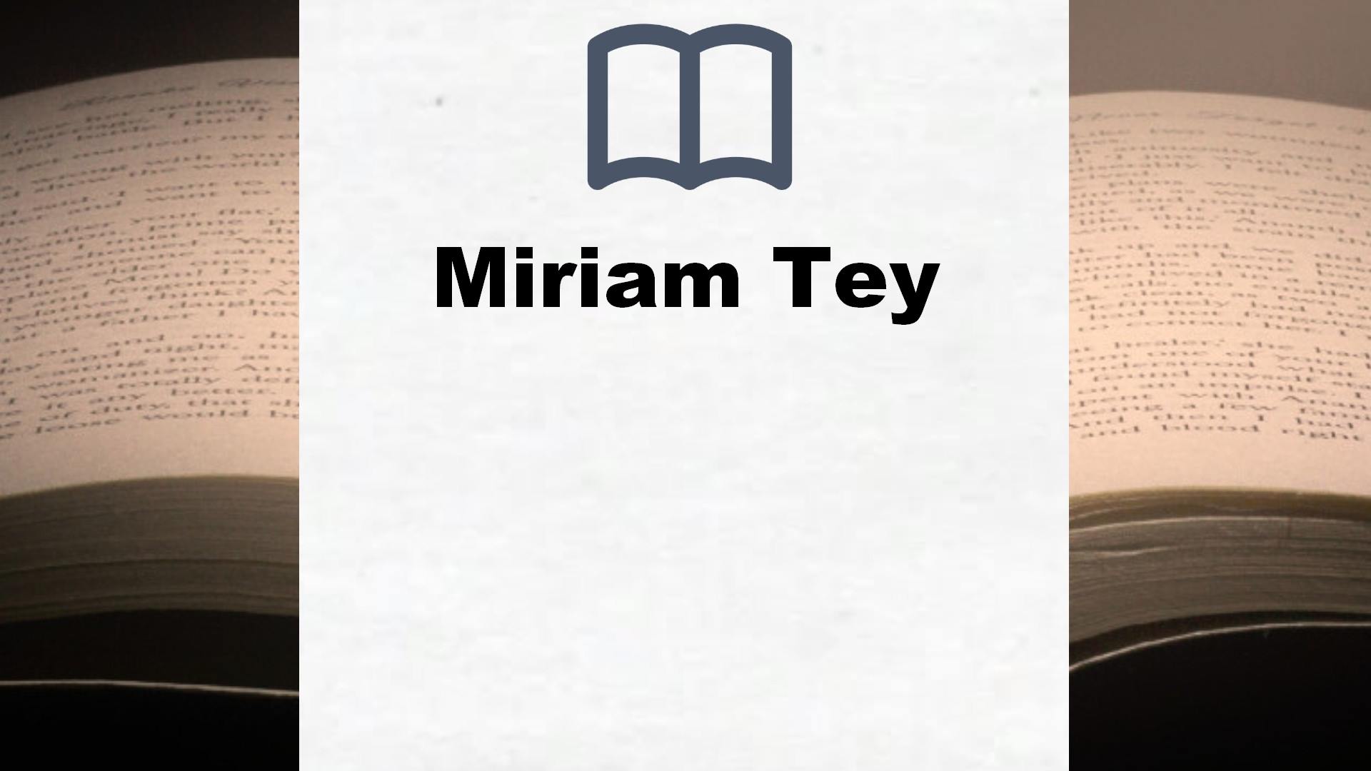 Libros Miriam Tey