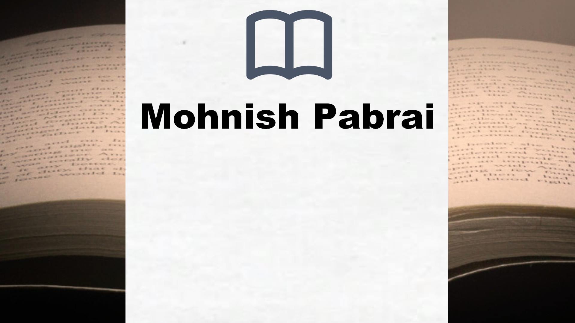 Libros Mohnish Pabrai