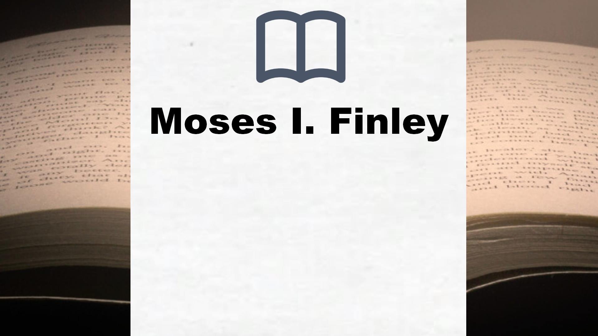 Libros Moses I. Finley