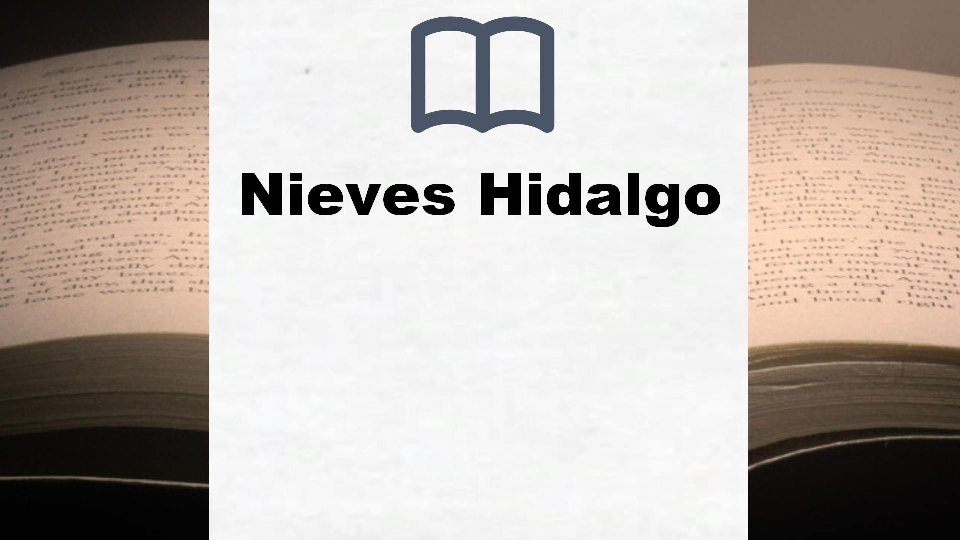 Libros Nieves Hidalgo