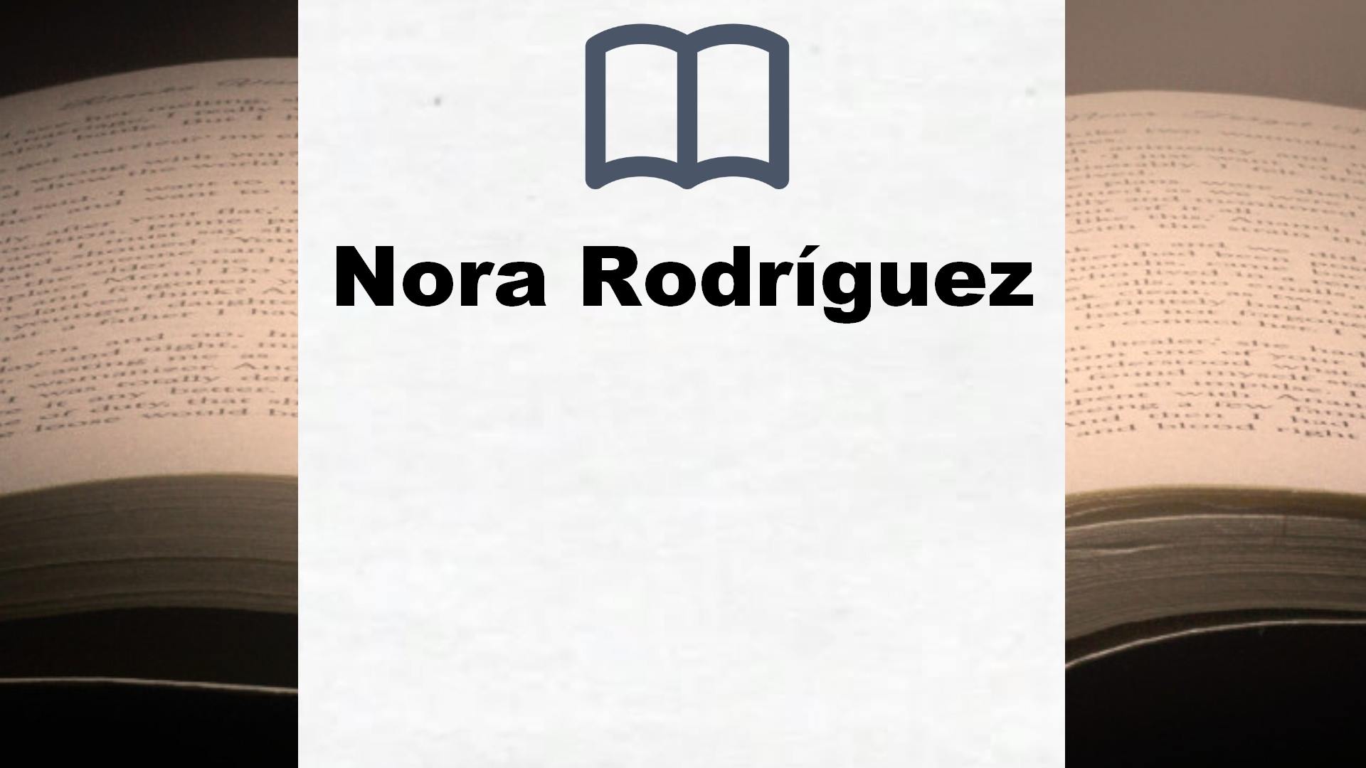 Libros Nora Rodríguez
