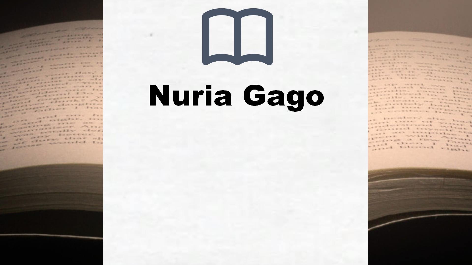 Libros Nuria Gago