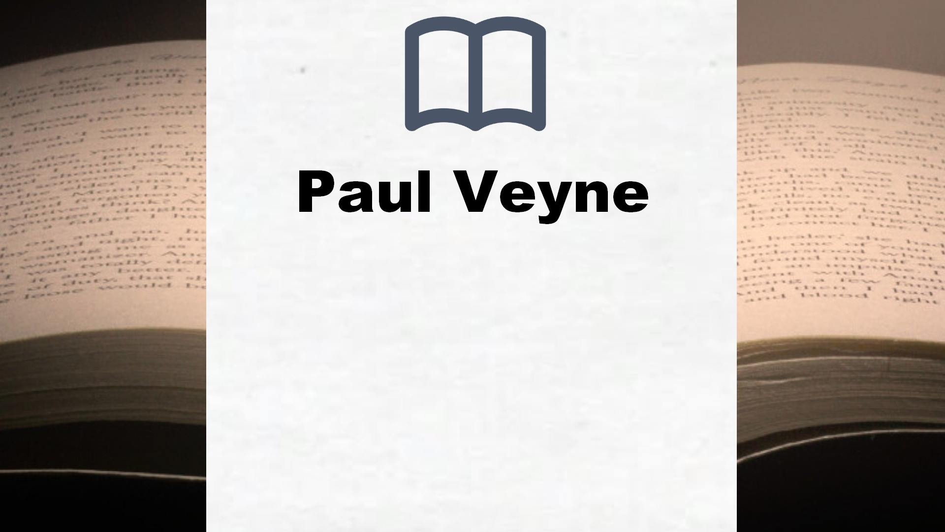 Libros Paul Veyne