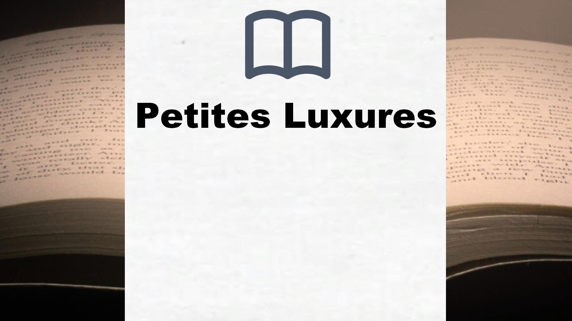 Libros Petites Luxures