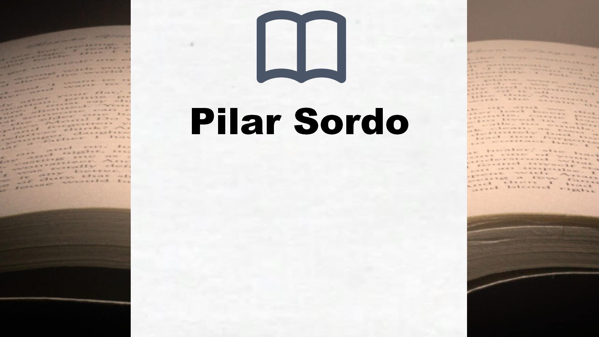 Libros Pilar Sordo