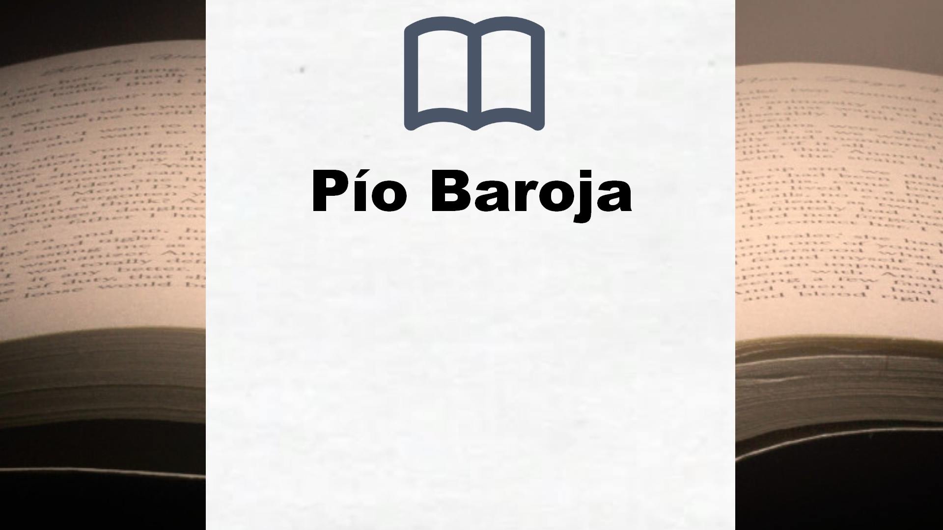 Libros Pío Baroja