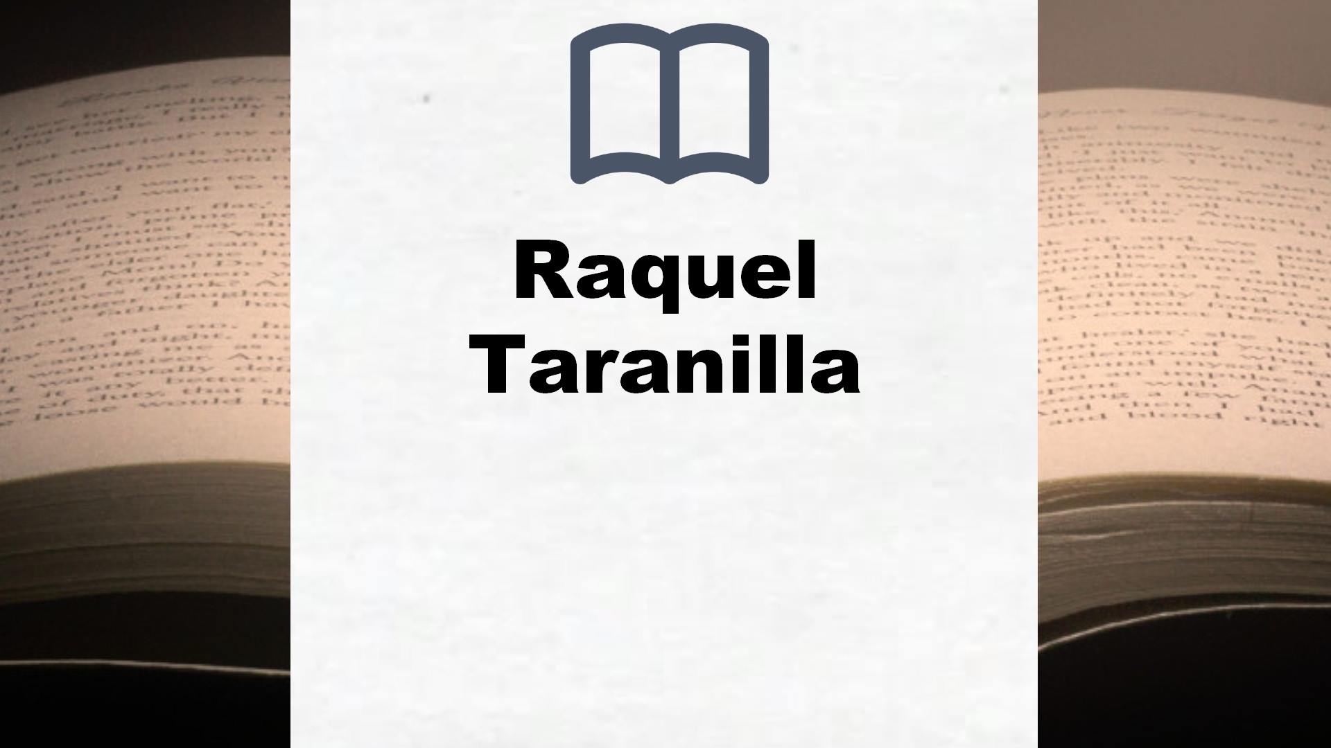 Libros Raquel Taranilla