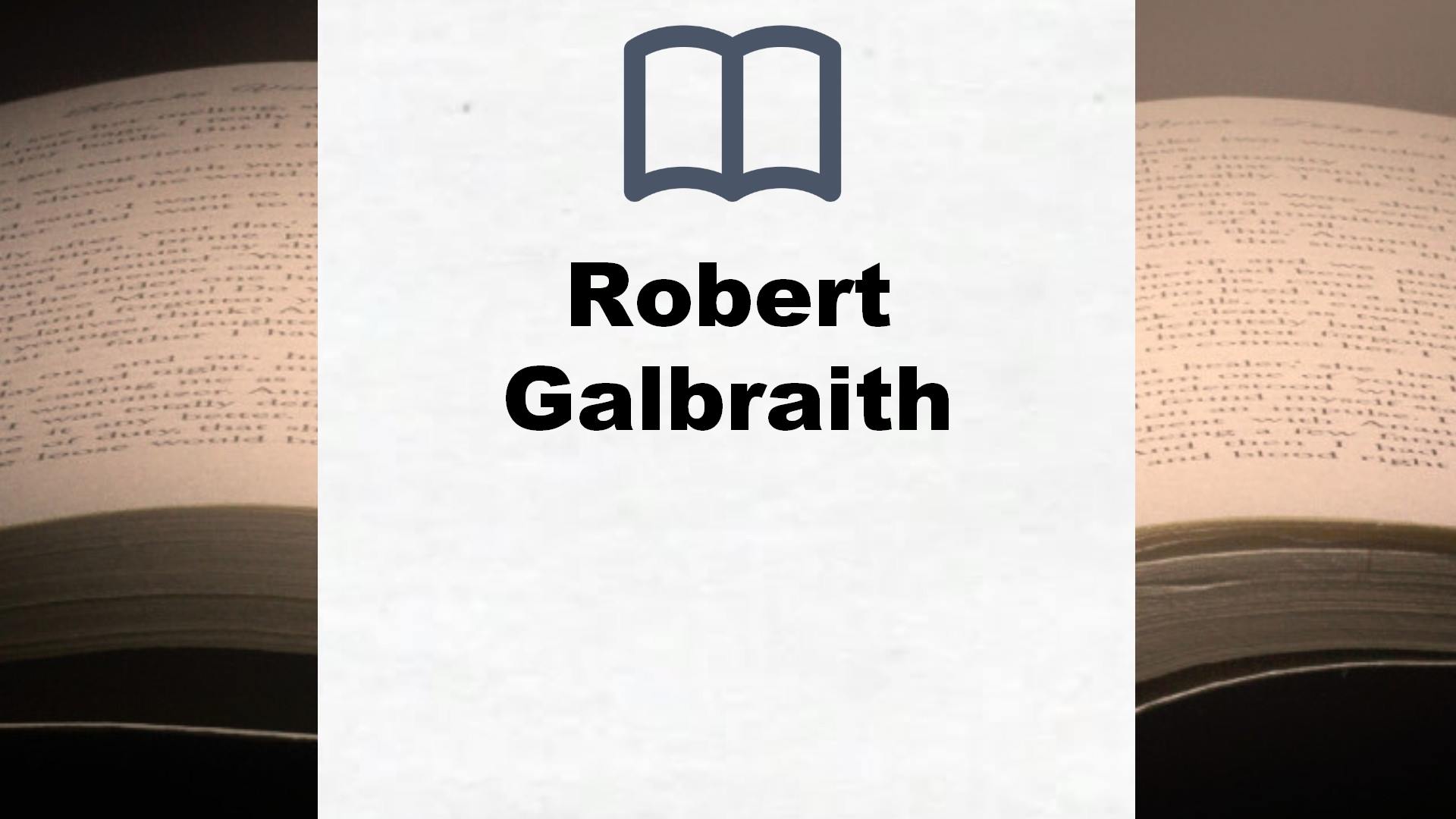 Libros Robert Galbraith