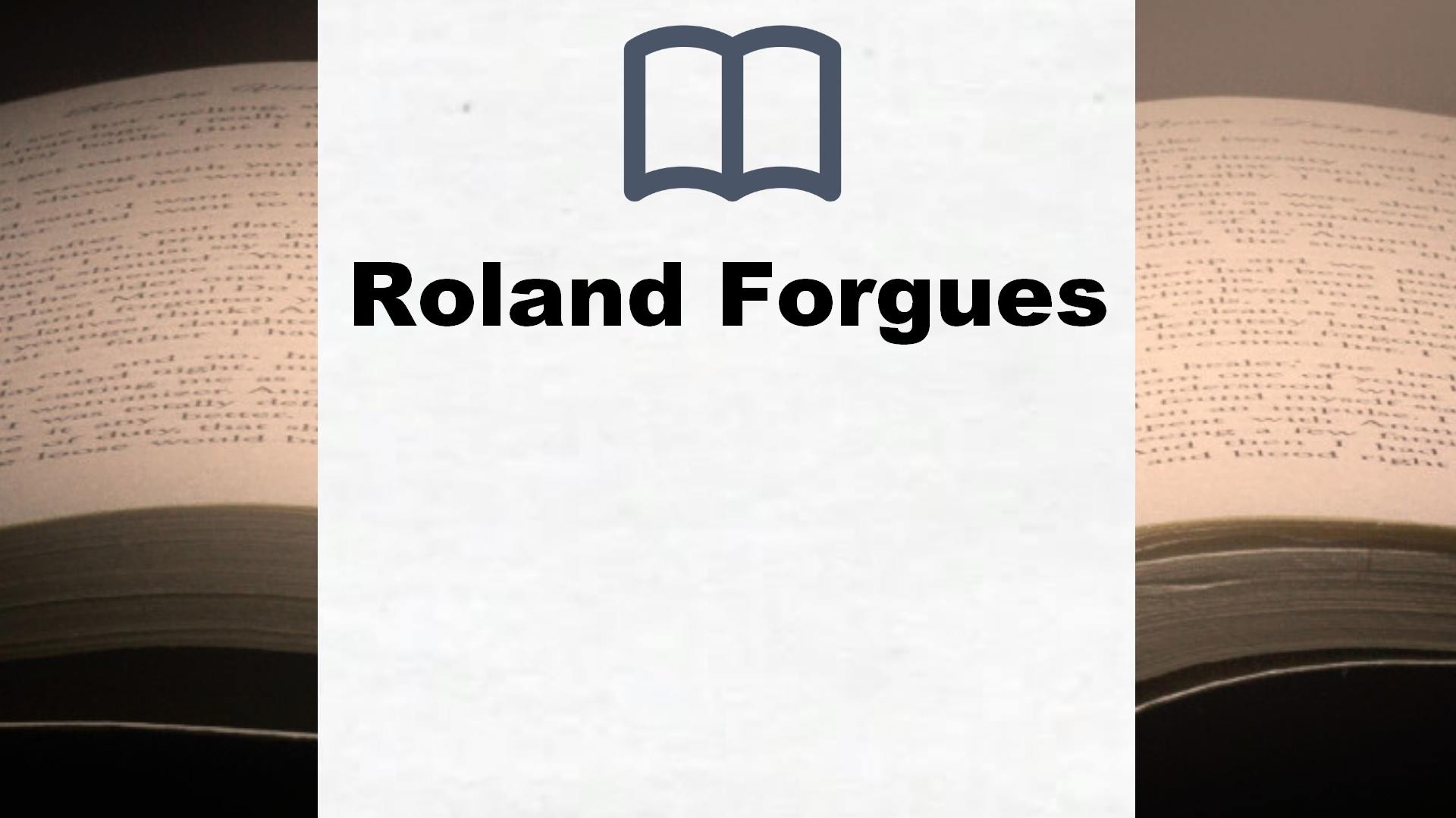 Libros Roland Forgues