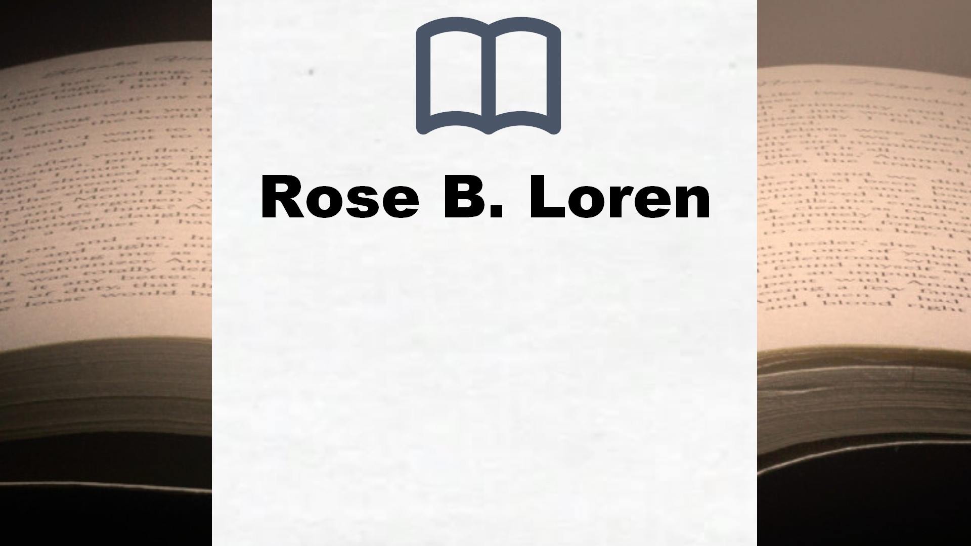 Libros Rose B. Loren
