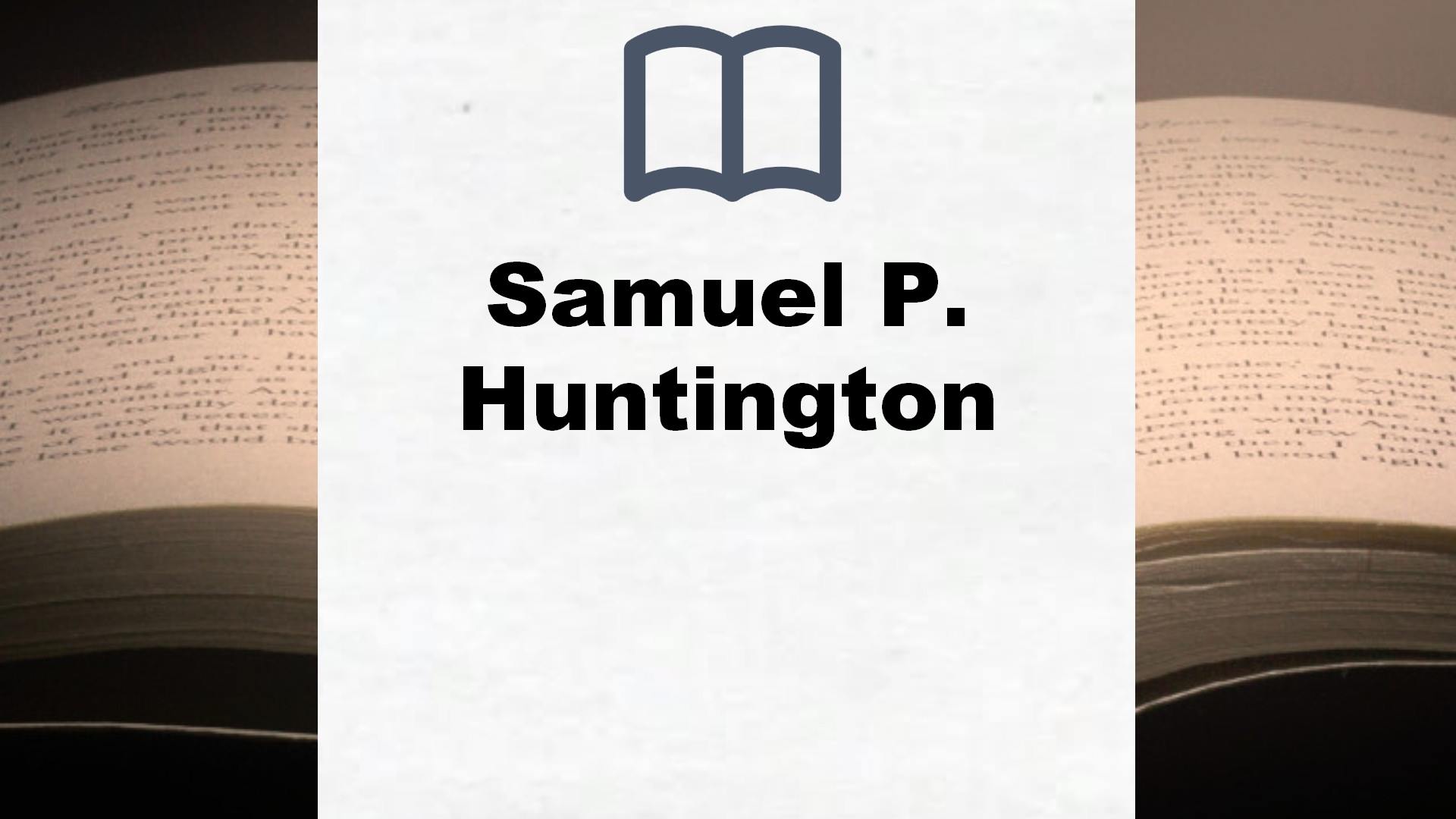 Libros Samuel P. Huntington