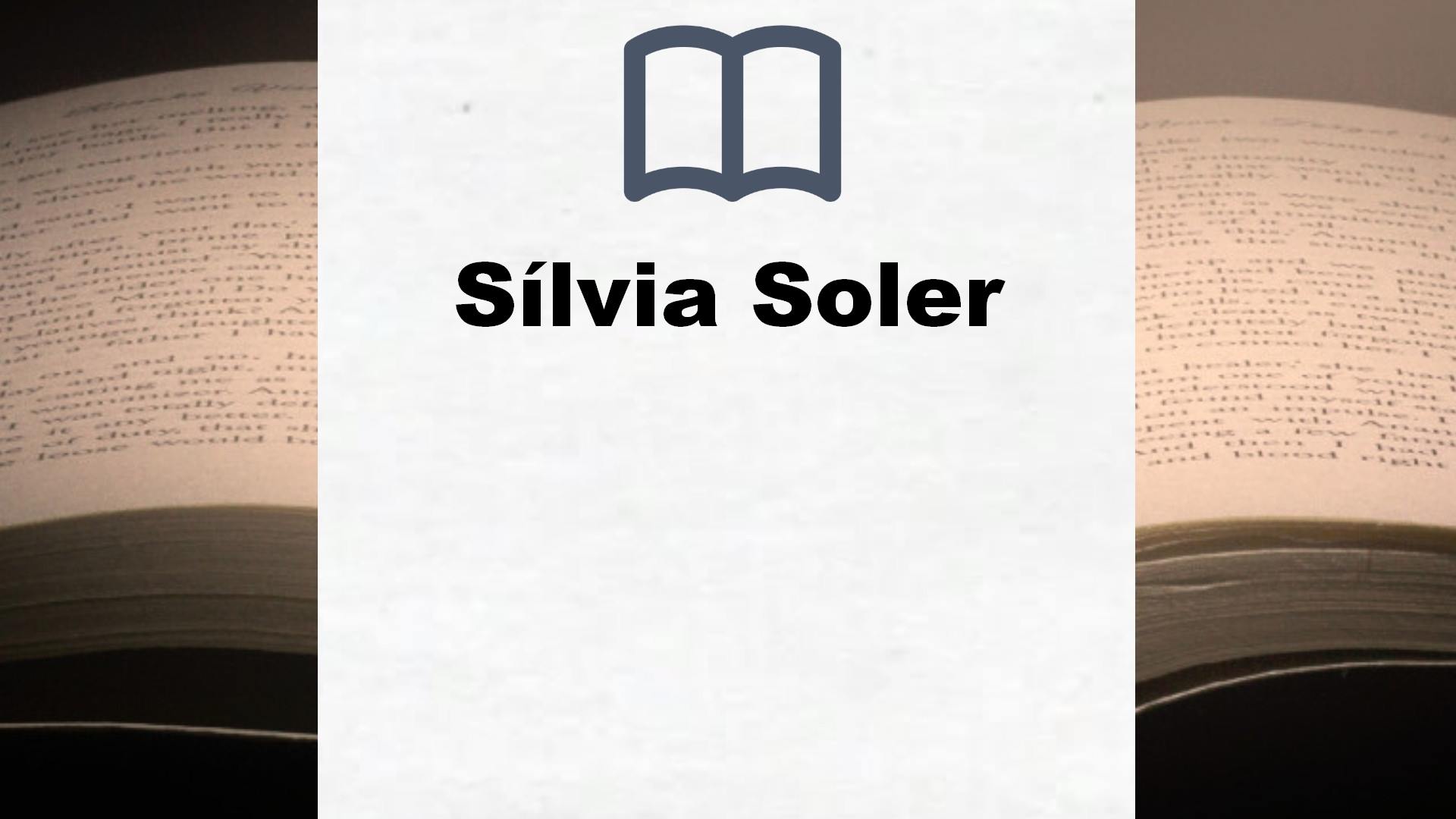 Libros Sílvia Soler