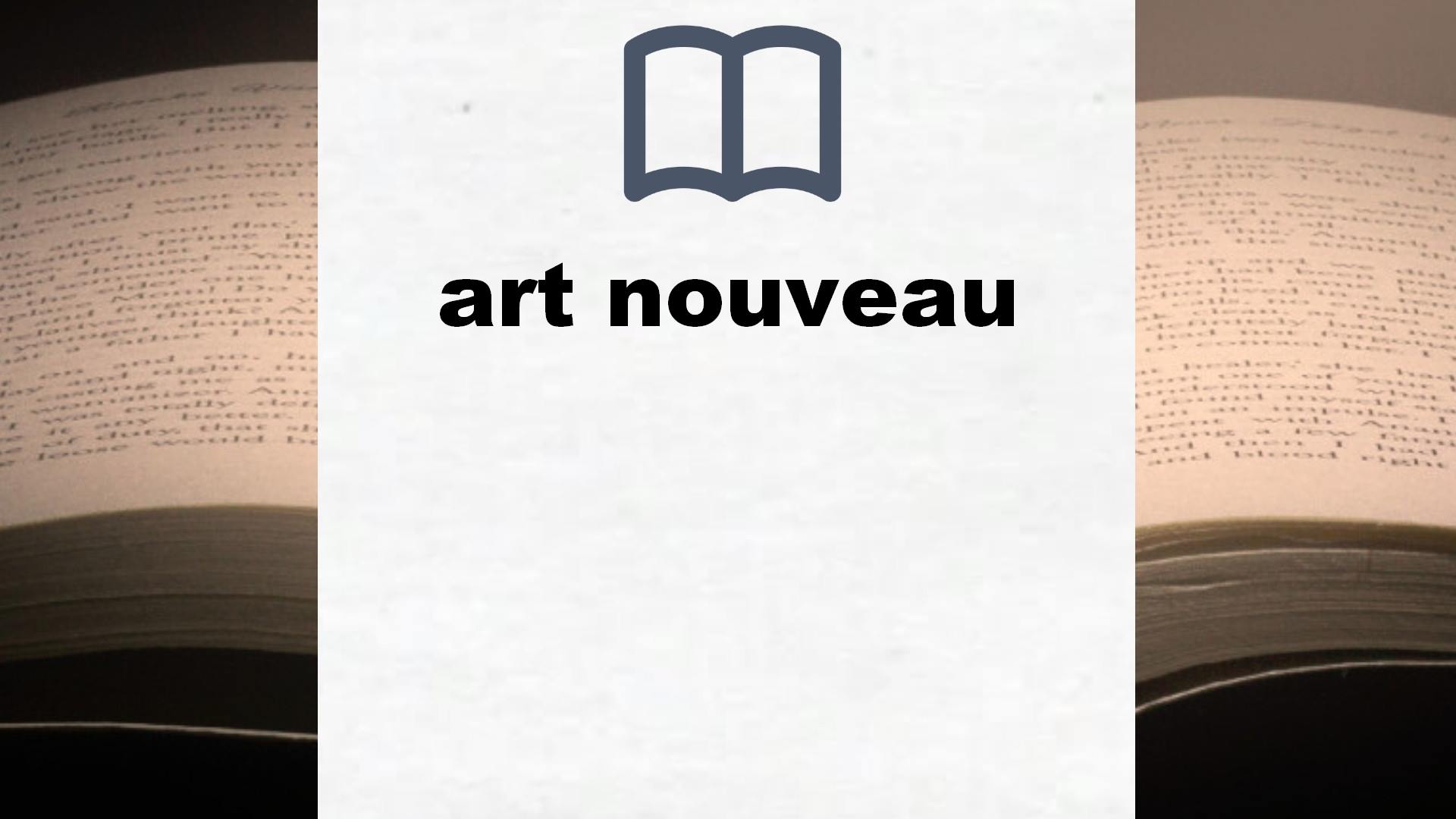 Libros sobre art nouveau