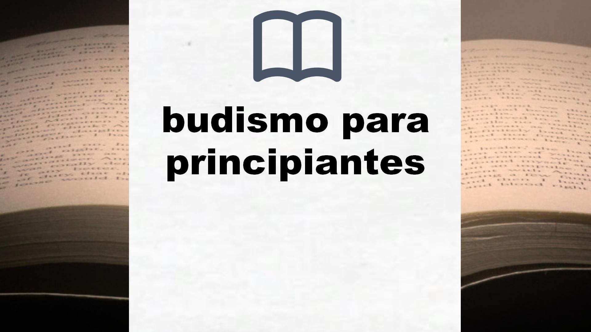 Libros sobre budismo para principiantes
