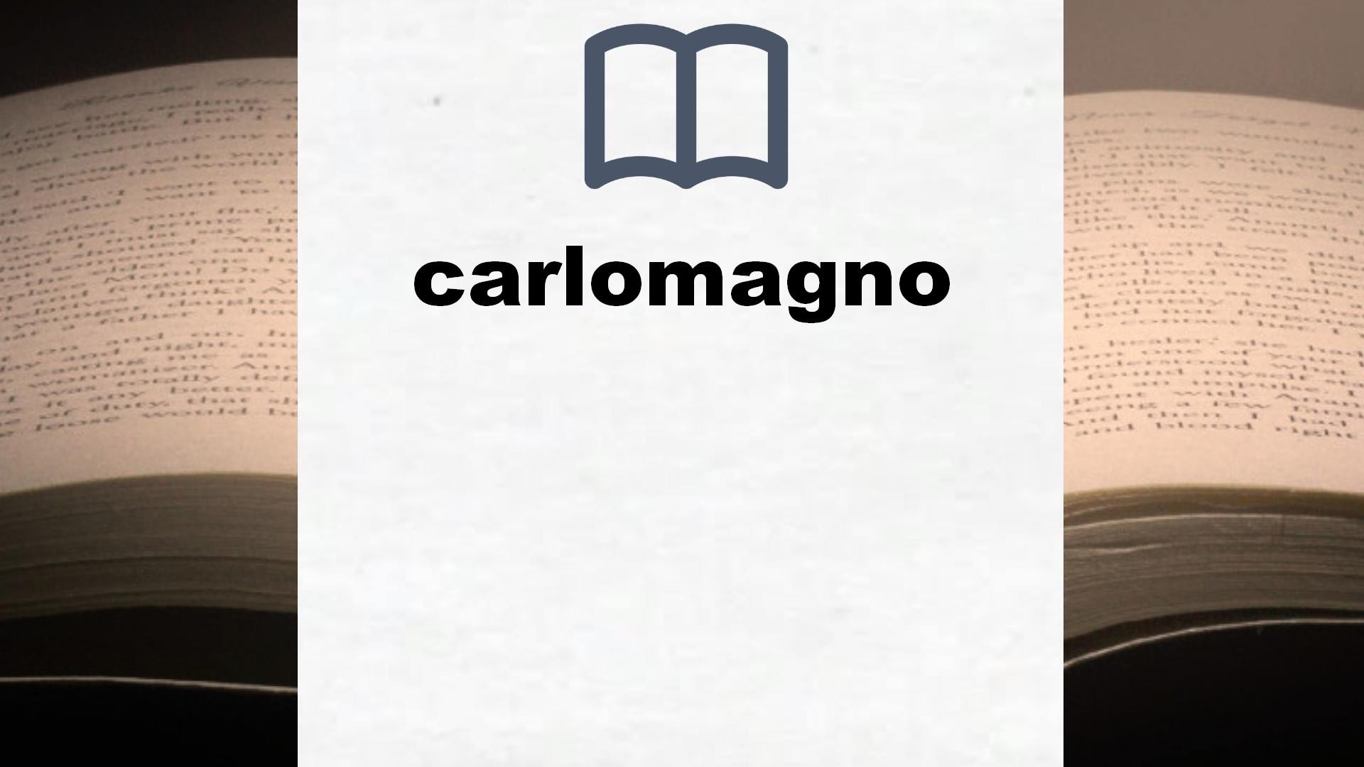 Libros sobre carlomagno