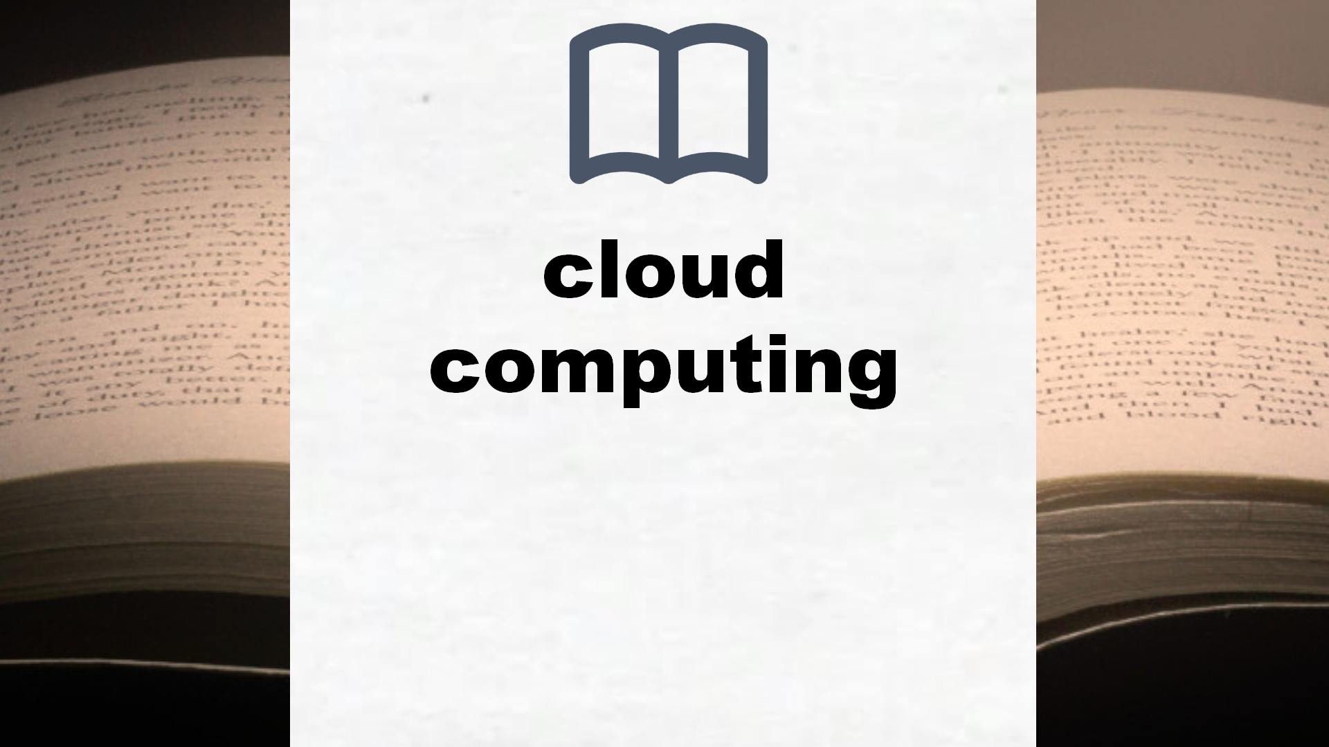 Libros sobre cloud computing