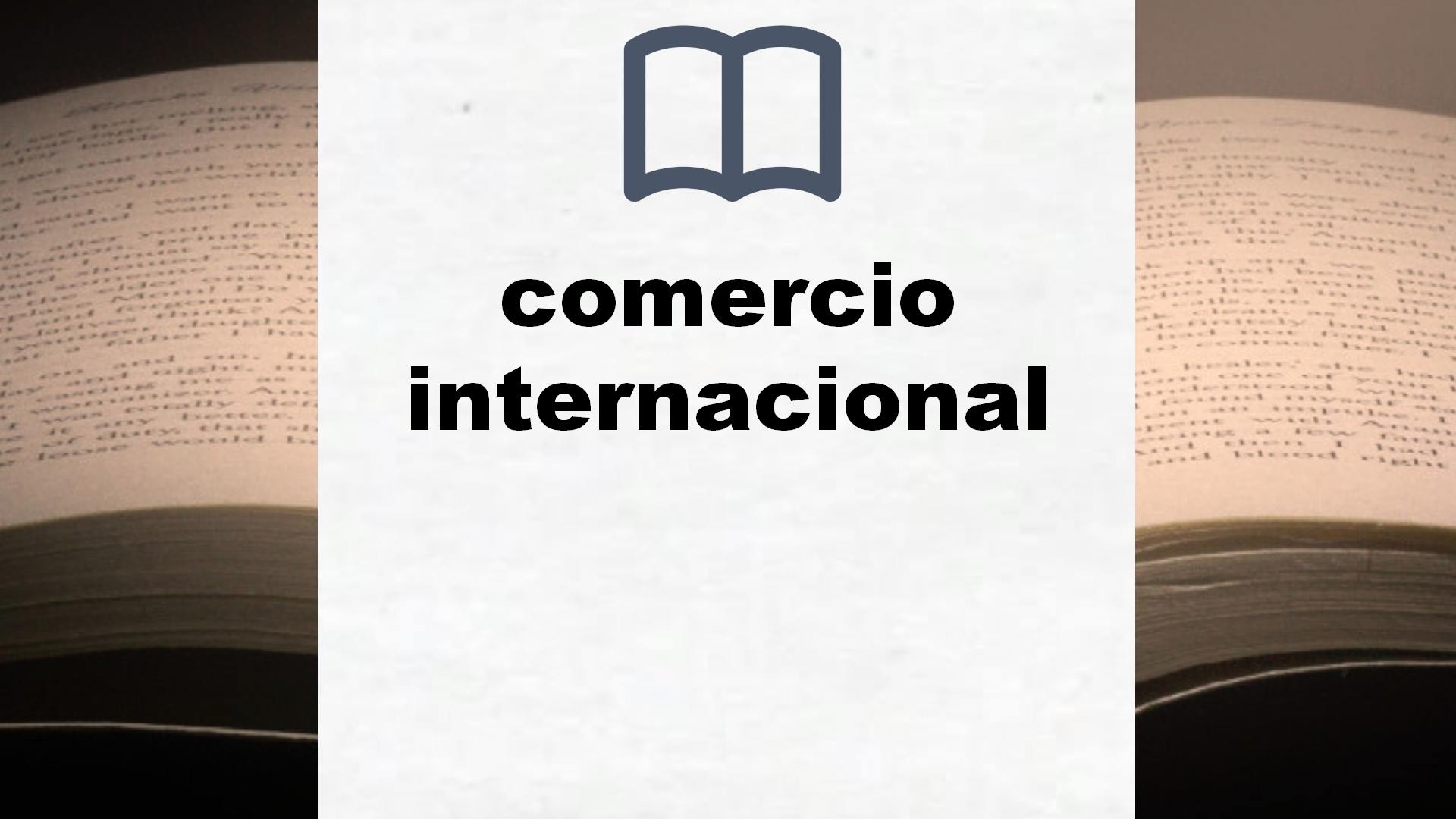 Libros sobre comercio internacional