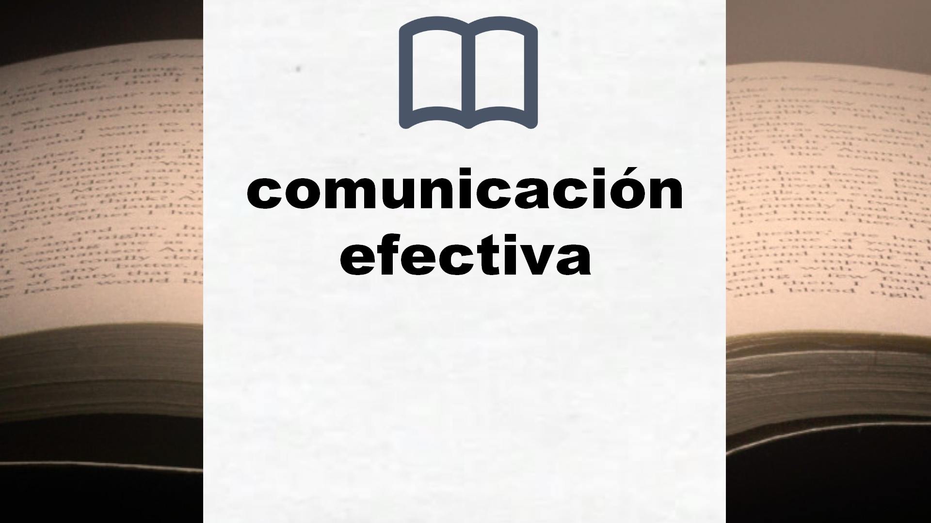 Libros sobre comunicación efectiva