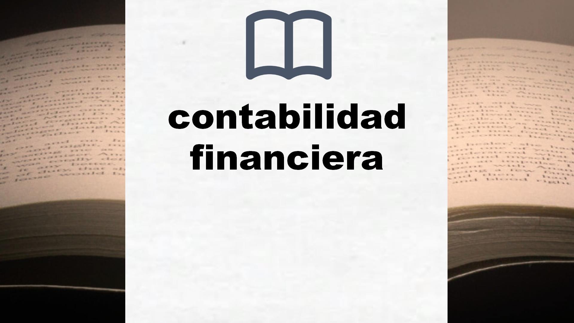 Libros sobre contabilidad financiera