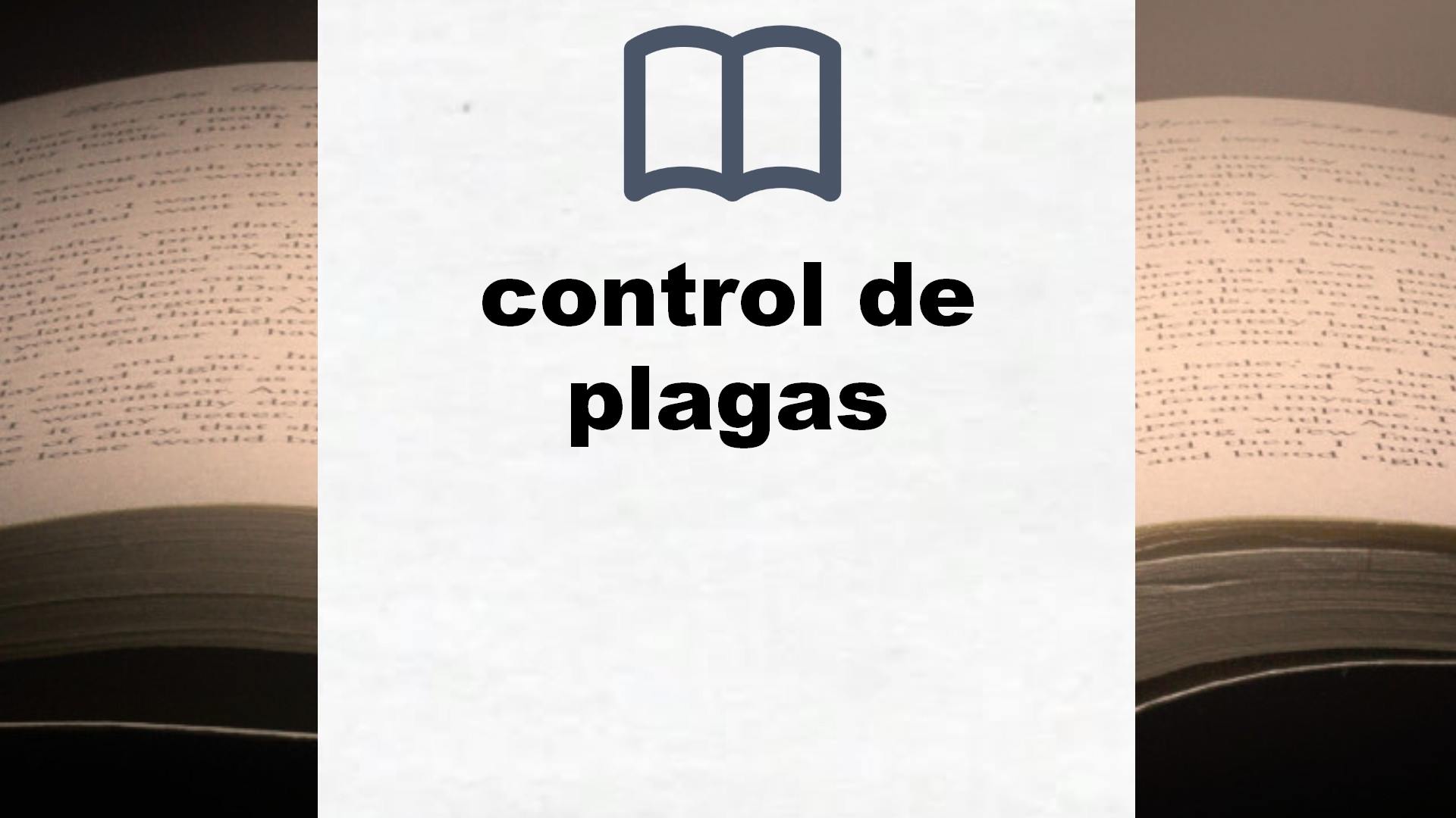 Libros sobre control de plagas
