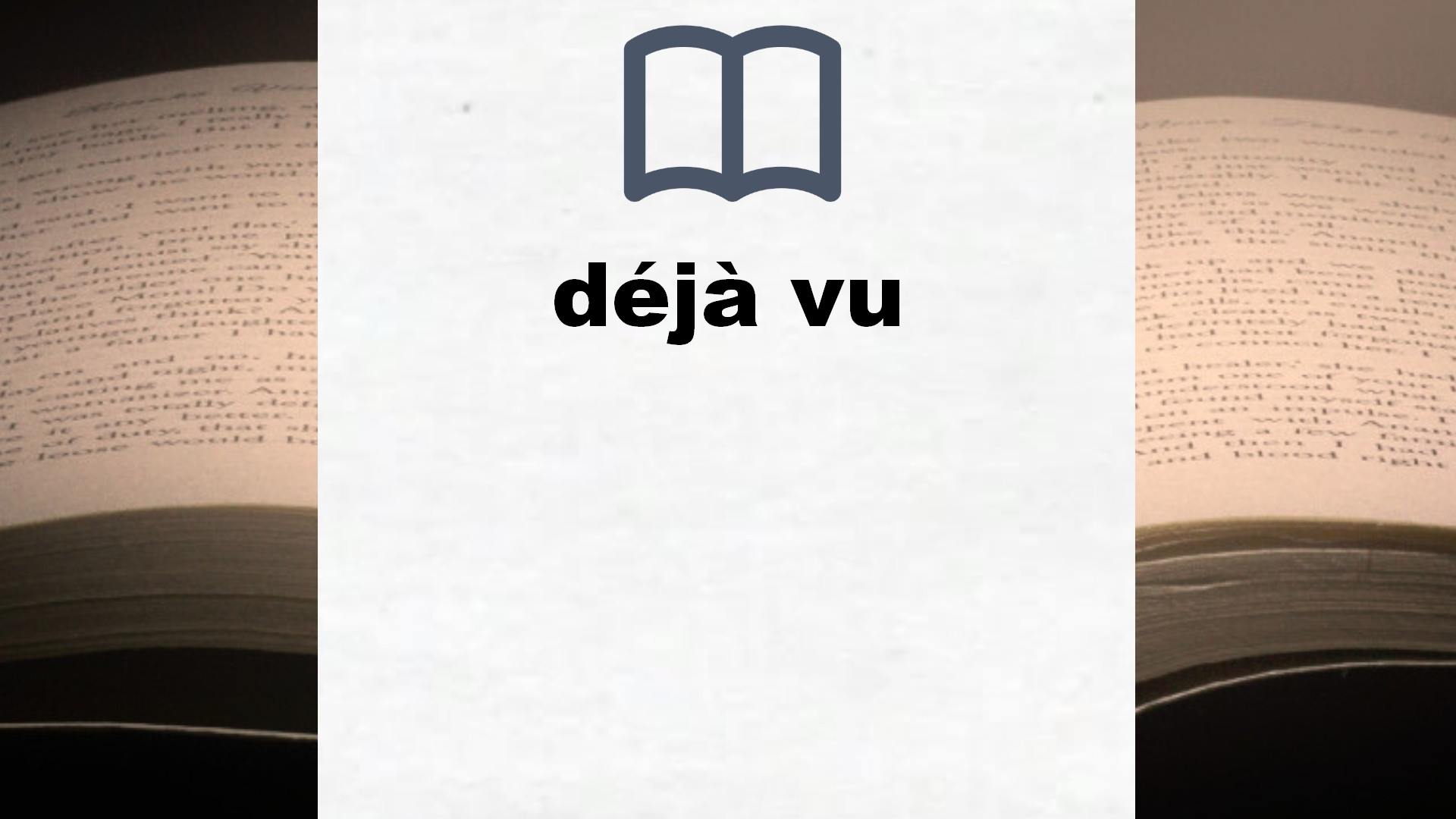 Libros sobre déjà vu
