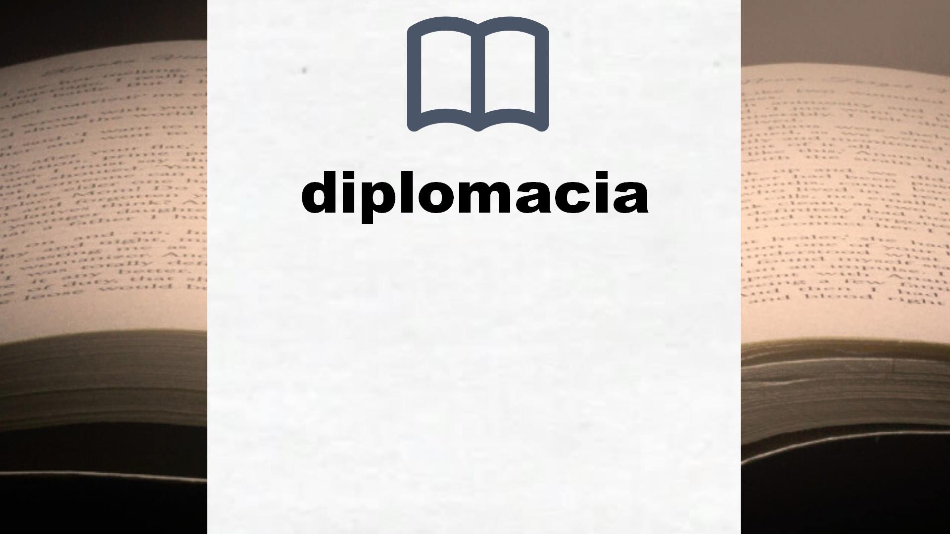 Libros sobre diplomacia