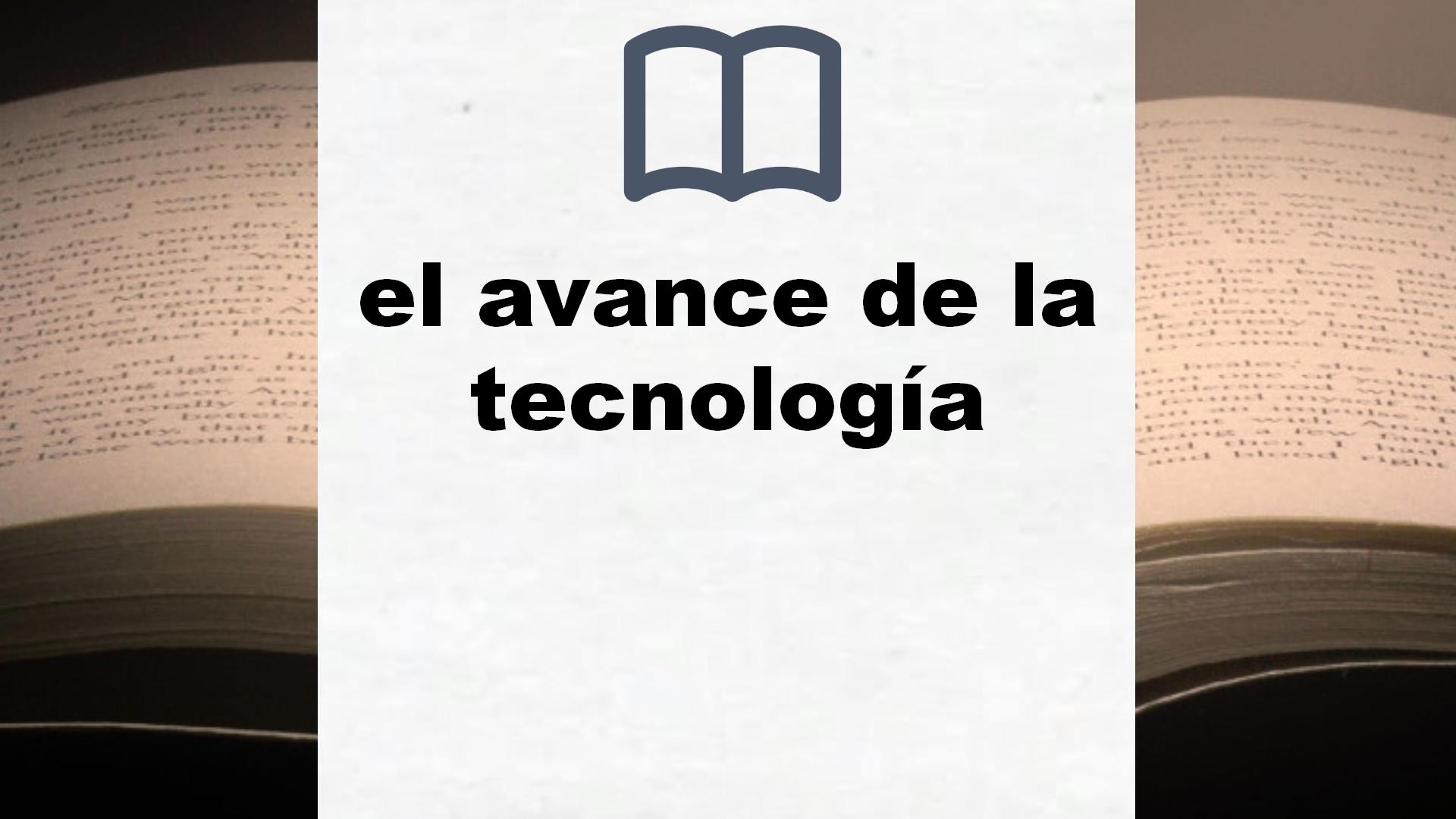 Libros sobre el avance de la tecnología