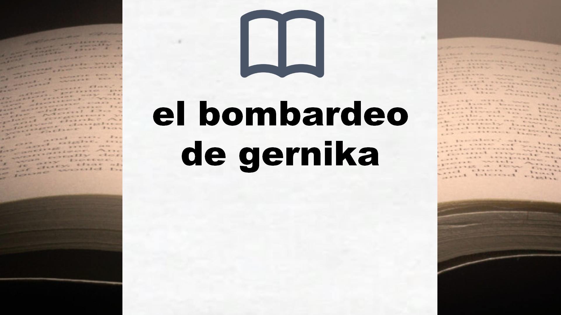 Libros sobre el bombardeo de gernika